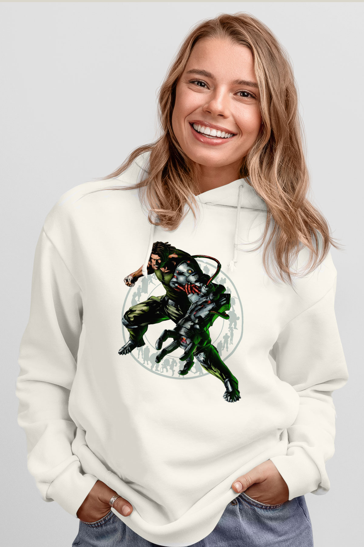 Bionic Commando Siyah Unisex Hoodie