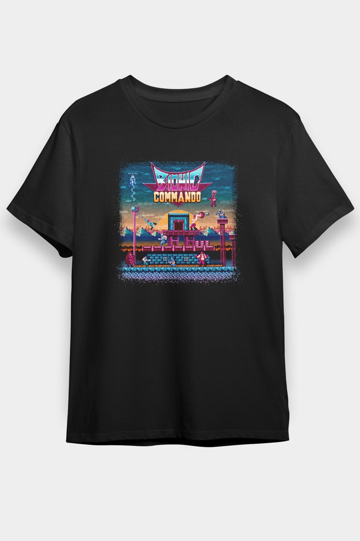 Bionic Commando Siyah Unisex Tişört