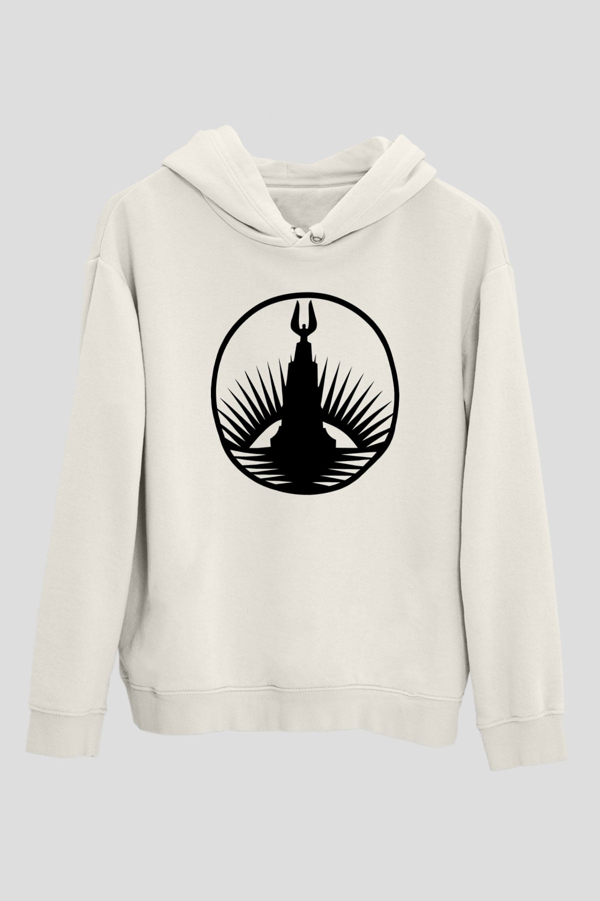 BioShock Beyaz Unisex Kapşonlu Sweatshirt