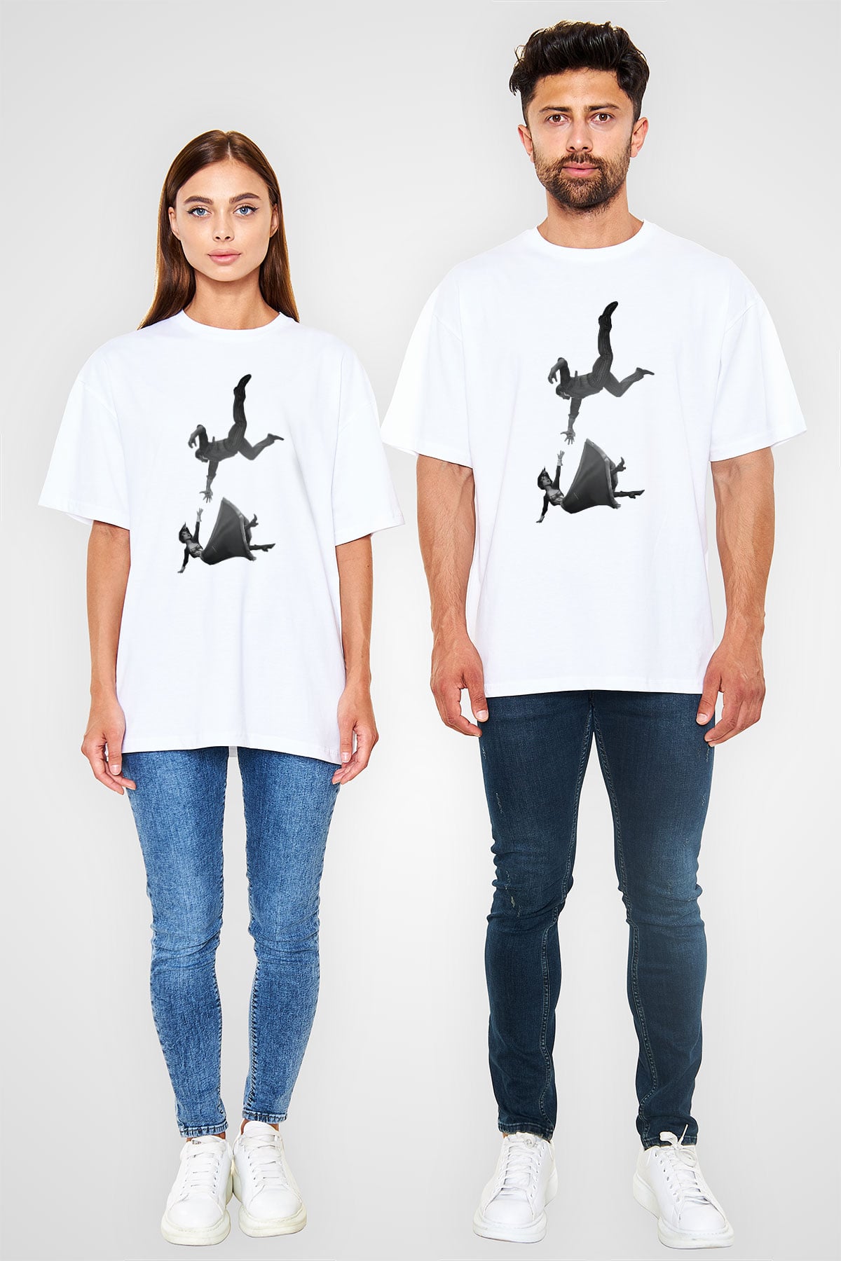 BioShock Beyaz Unisex Oversize Tişört T-Shirt