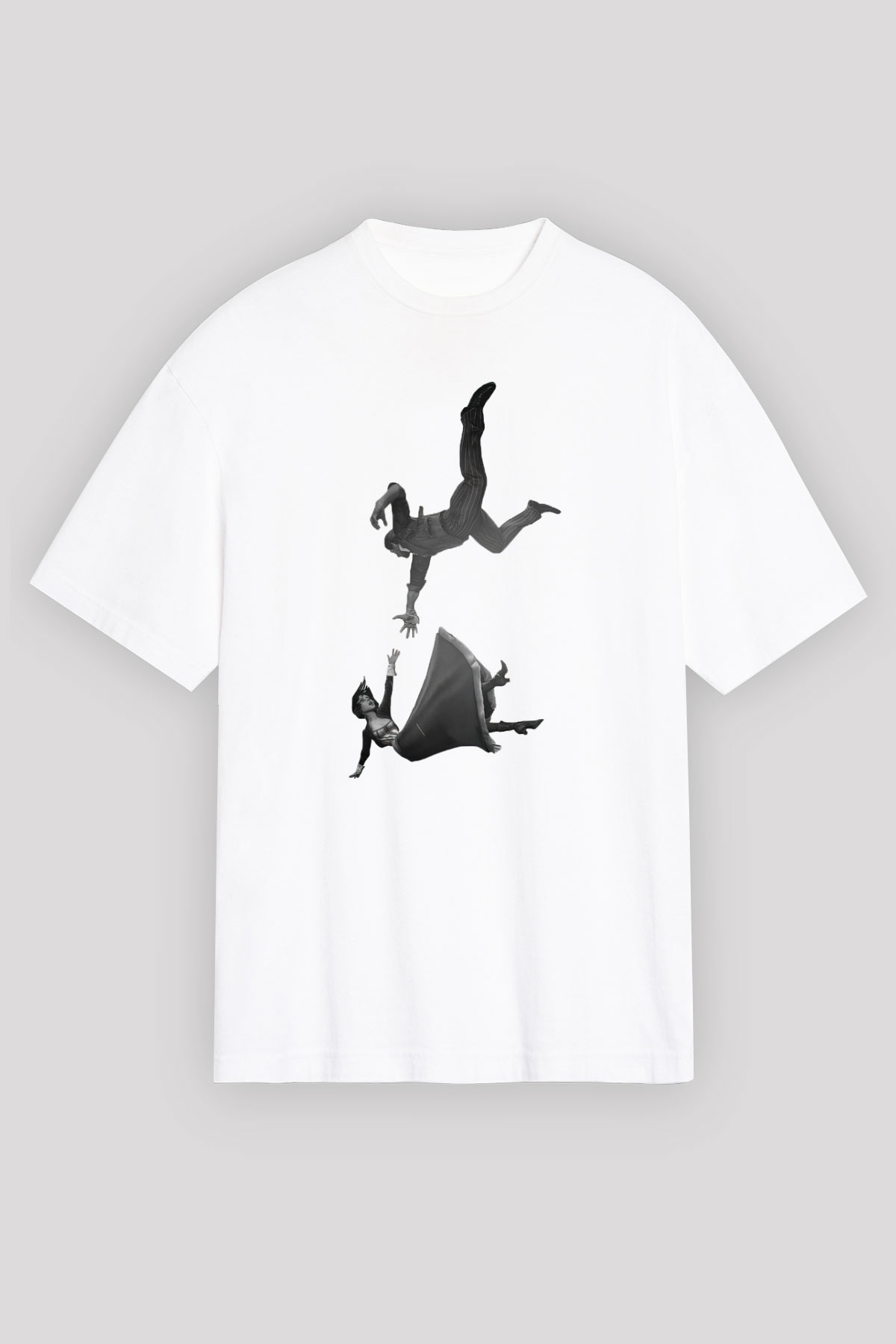 BioShock Beyaz Unisex Oversize Tişört T-Shirt