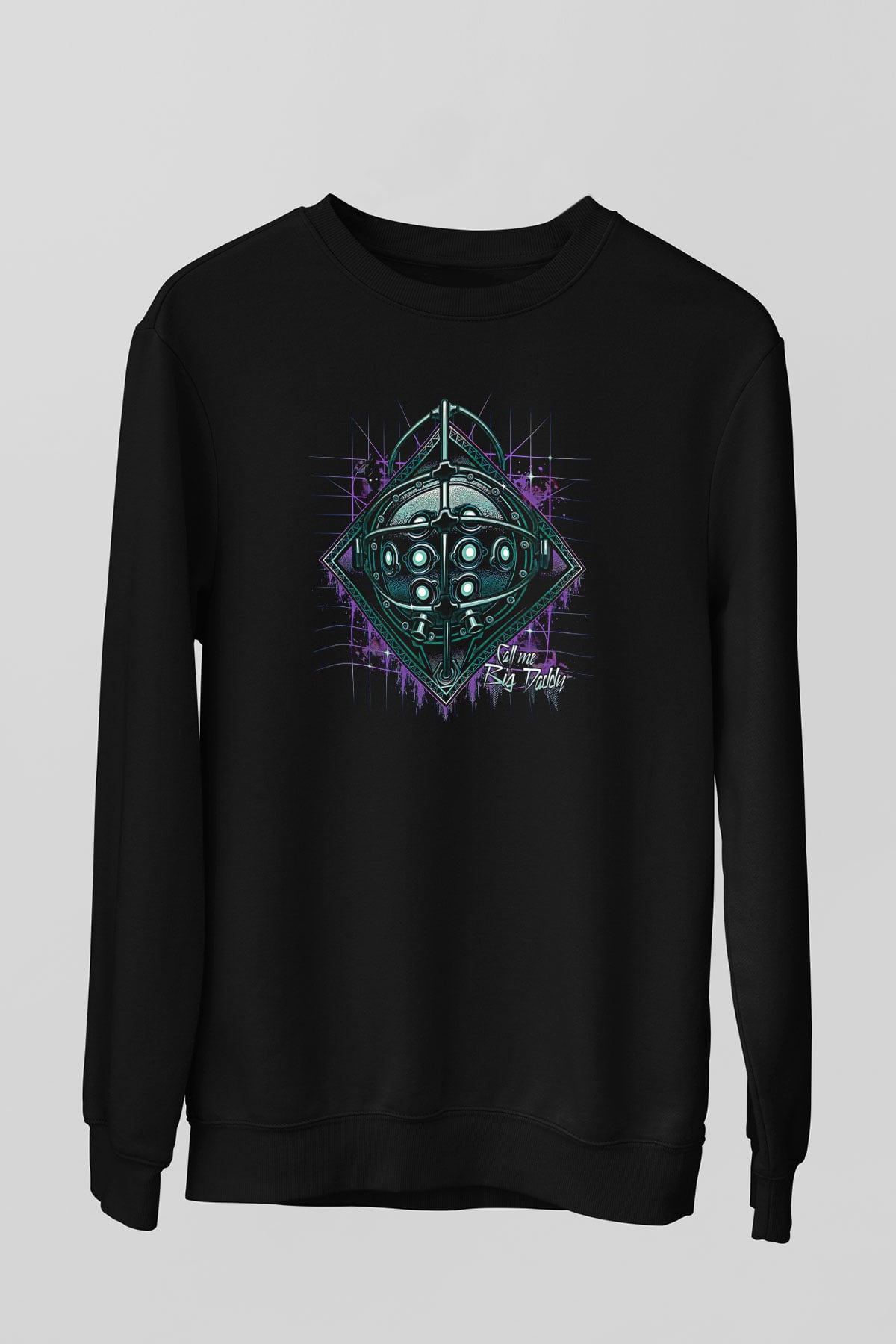 Bioshock James Baskılı Unisex Siyah Sweatshirt