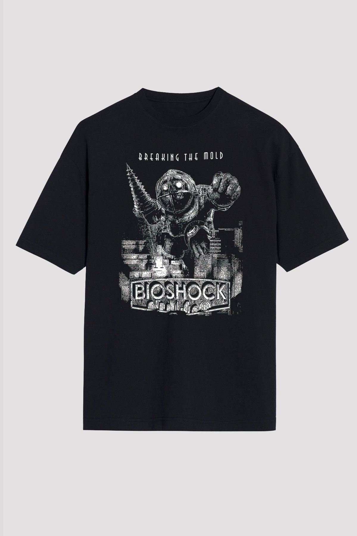 BioShock Siyah Oversize Tişört Oversize T-shirt