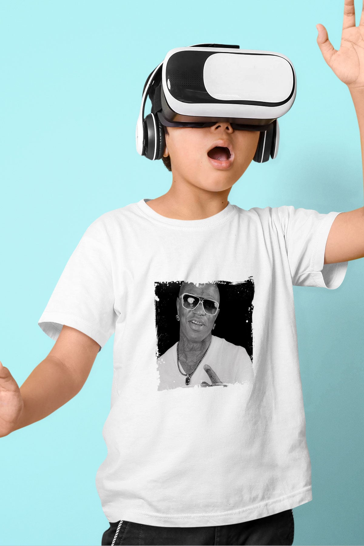 Birdman Baskılı Unisex Beyaz Çocuk Tişört