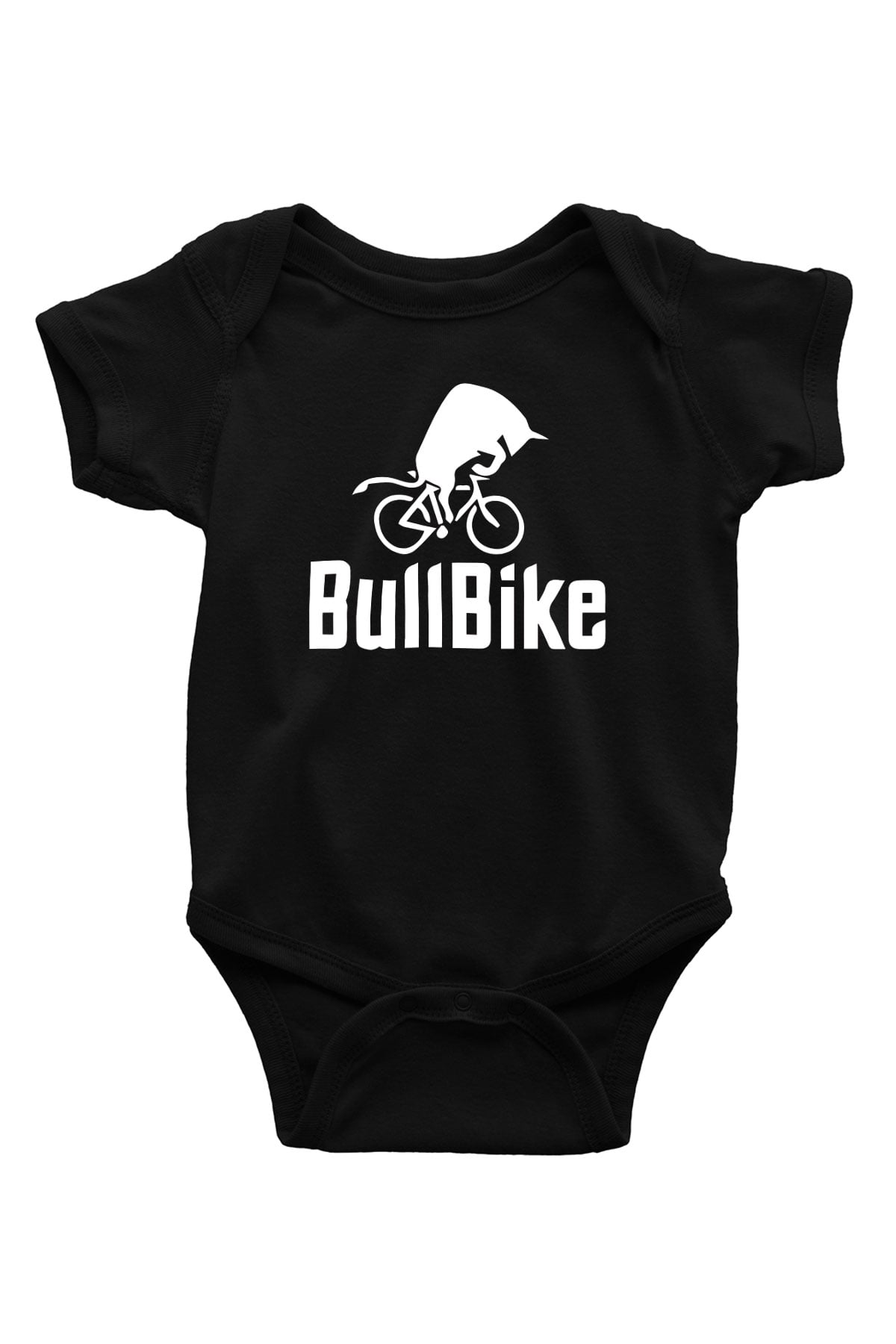 Bisiklet Siyah Bebek Body - Zıbın