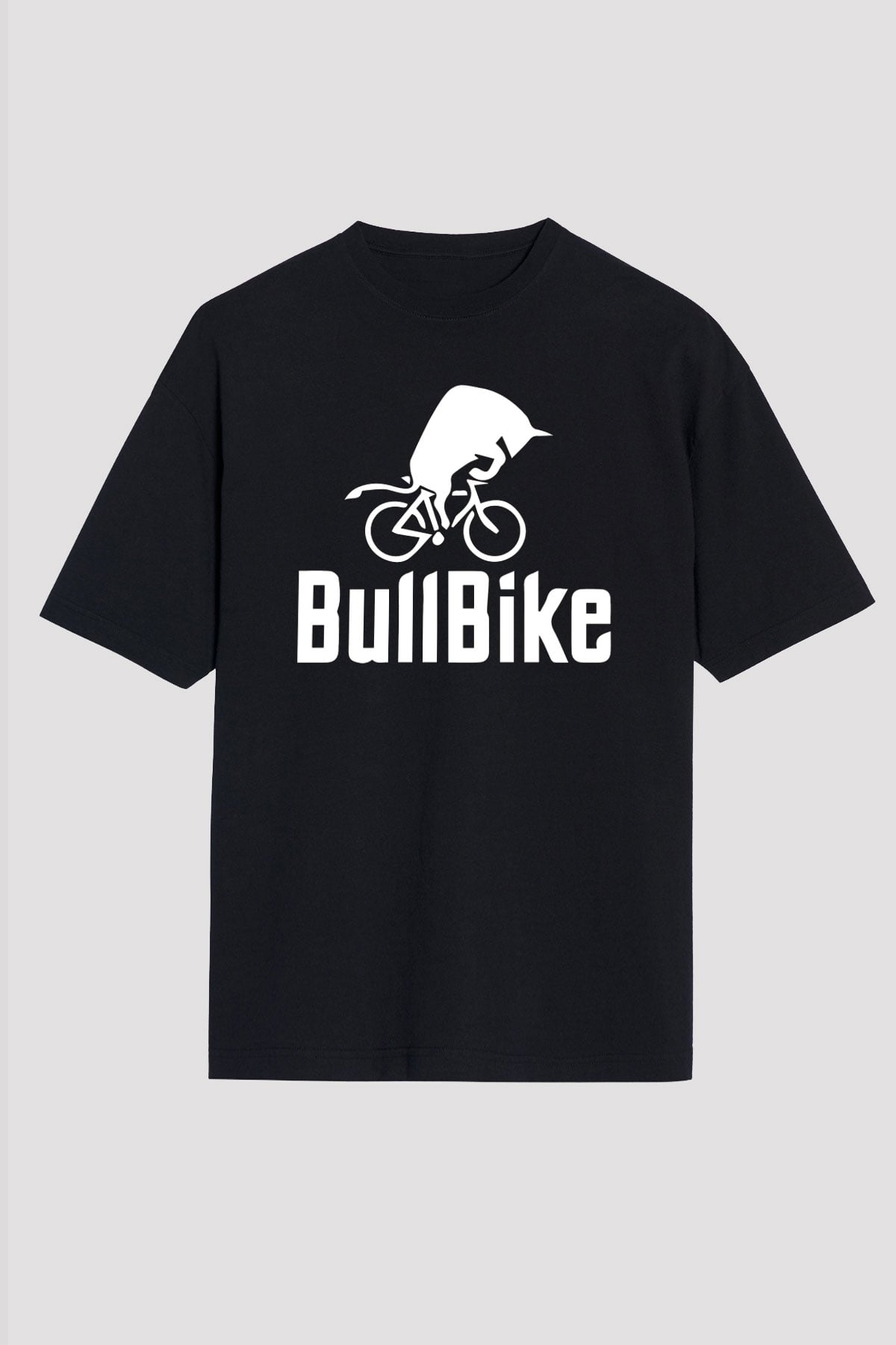 Bisiklet Siyah Oversize Tişört Oversize T-shirt - TişörtFabrikası