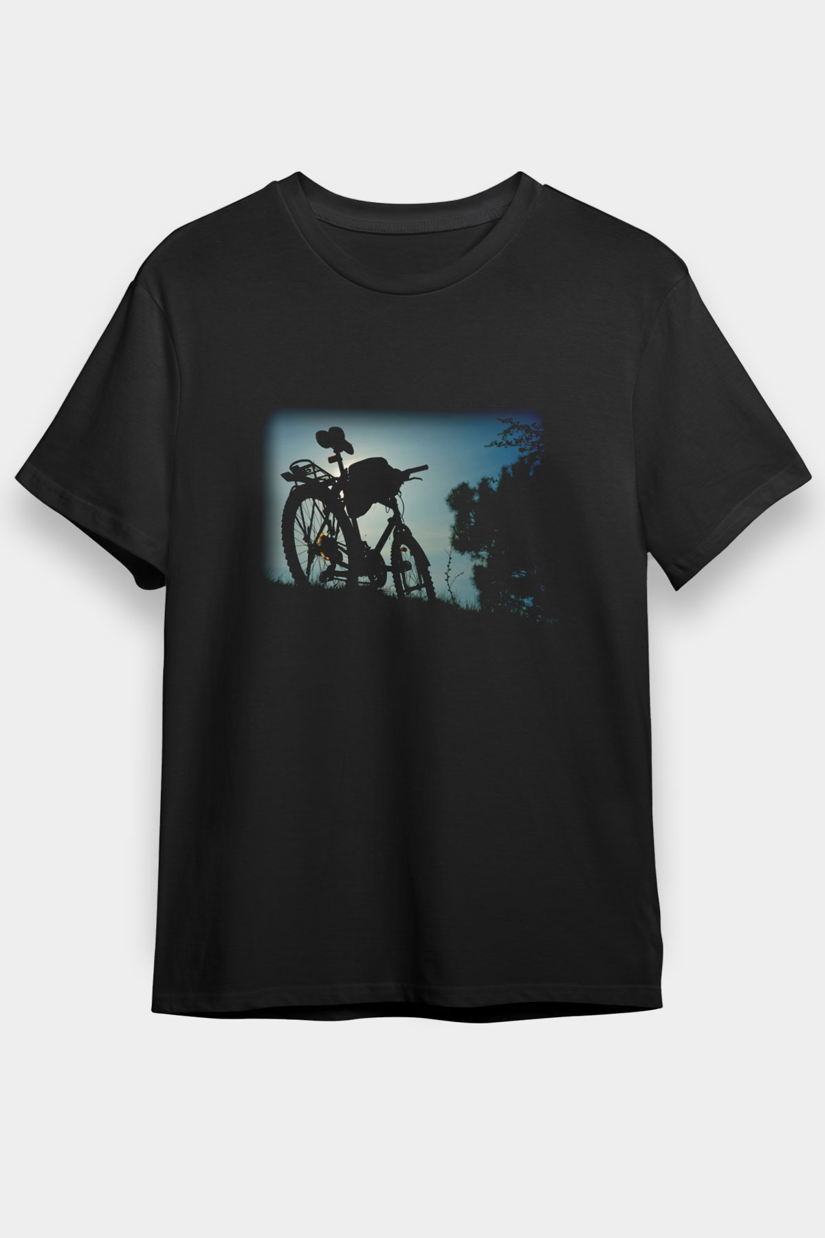 Bisiklet Siyah Unisex Tişört T-Shirt - TişörtFabrikası