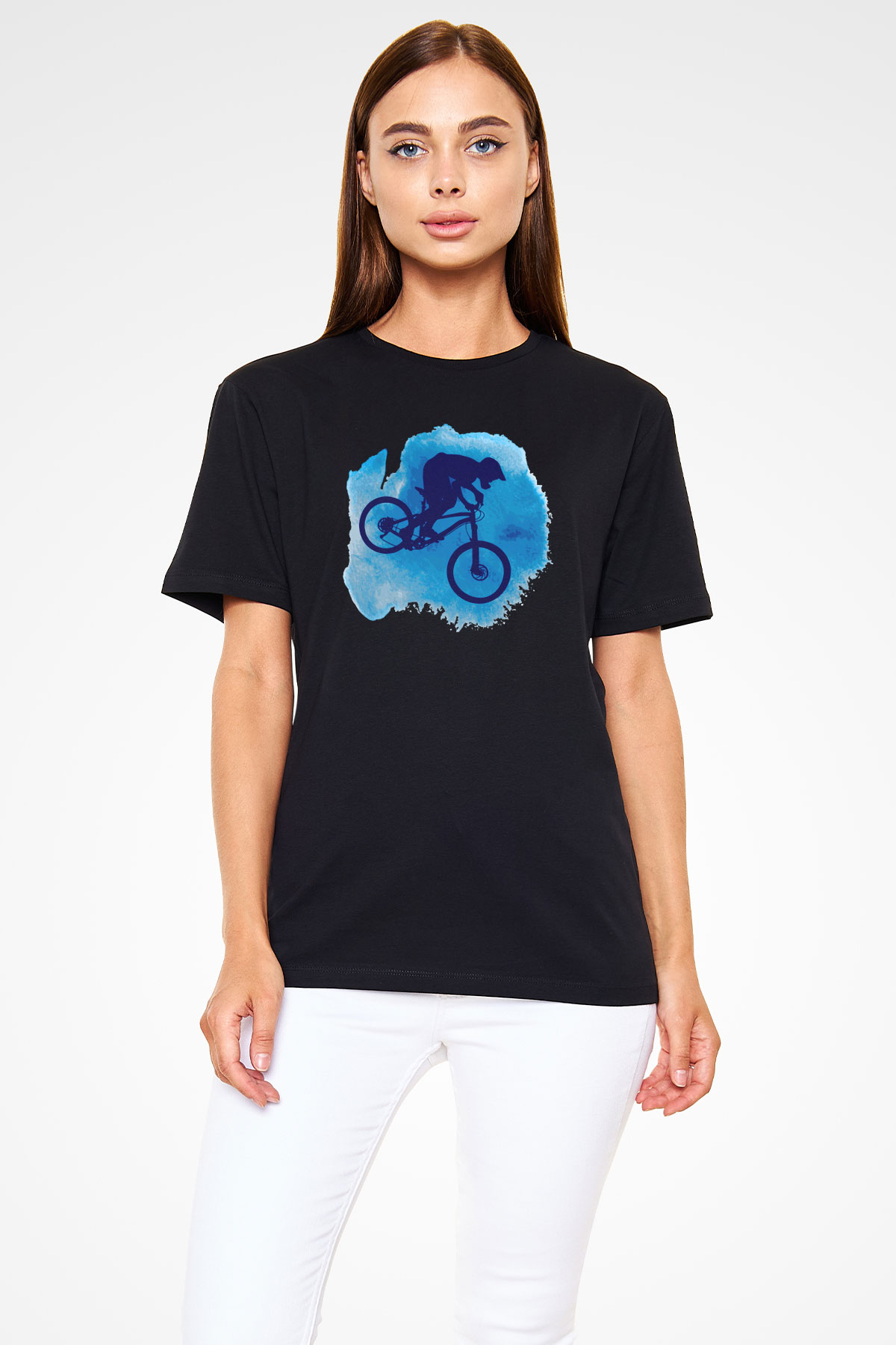 Bisiklet Siyah Unisex Tişört T-Shirt - TişörtFabrikası