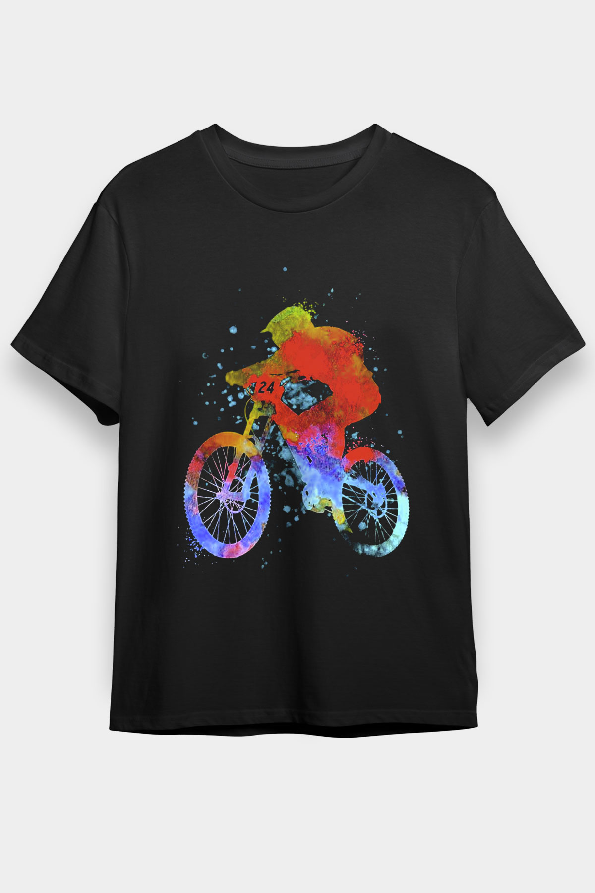 Bisiklet Siyah Unisex Tişört T-Shirt - TişörtFabrikası