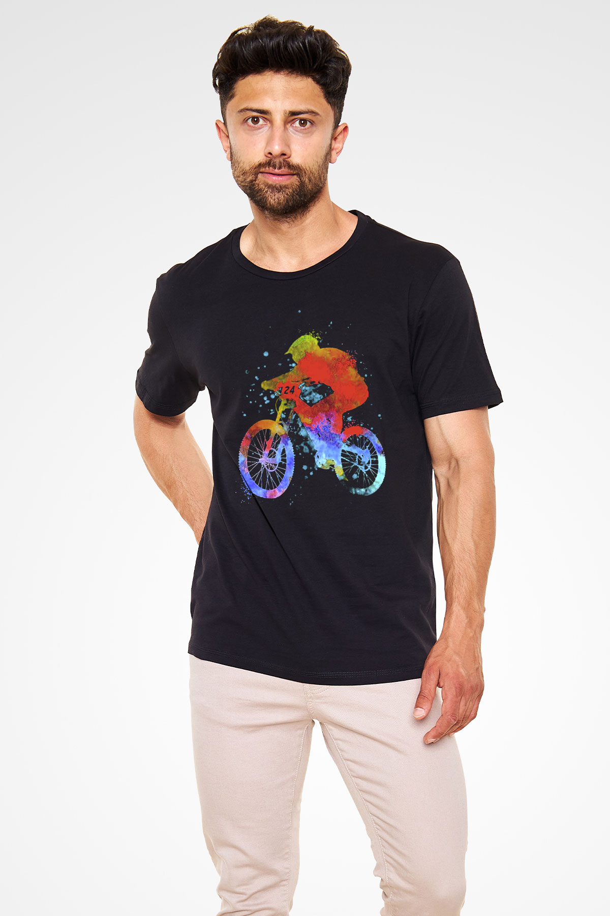 Bisiklet Siyah Unisex Tişört T-Shirt - TişörtFabrikası