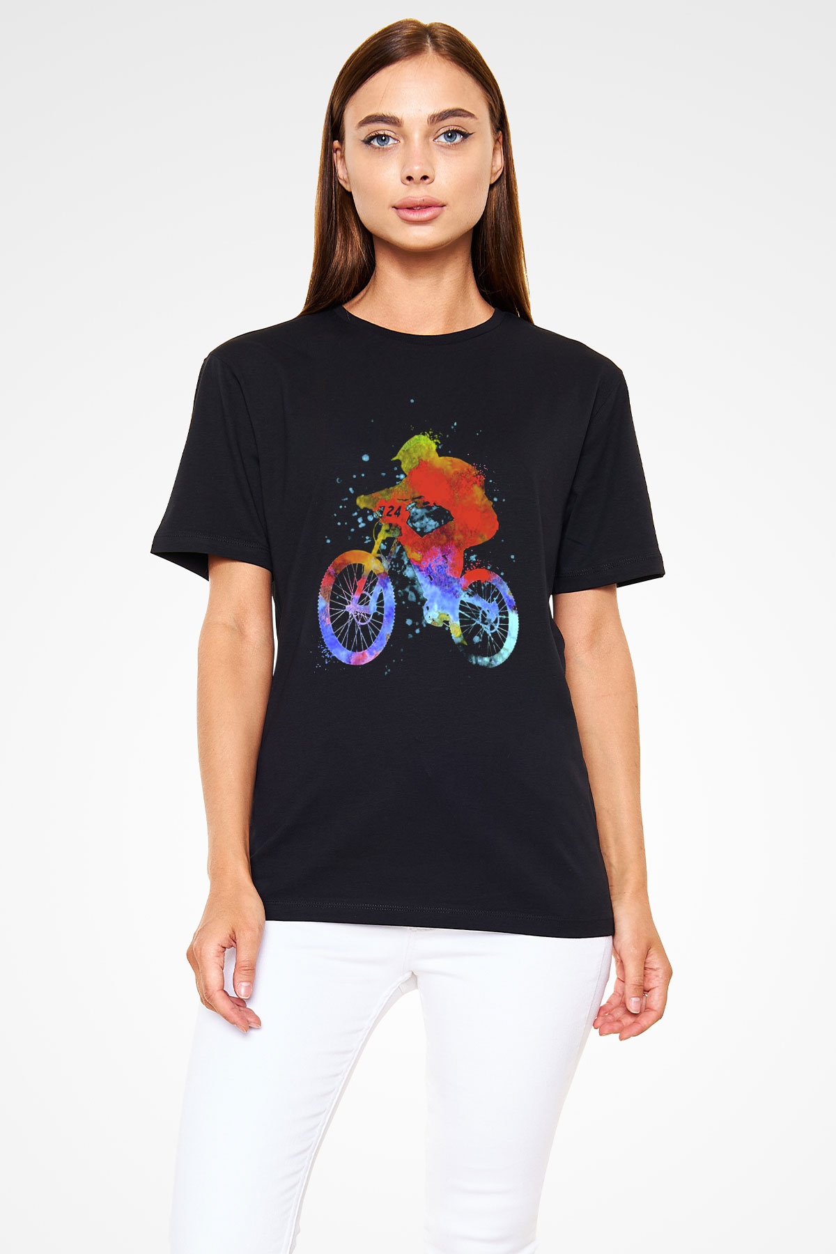 Bisiklet Siyah Unisex Tişört T-Shirt - TişörtFabrikası