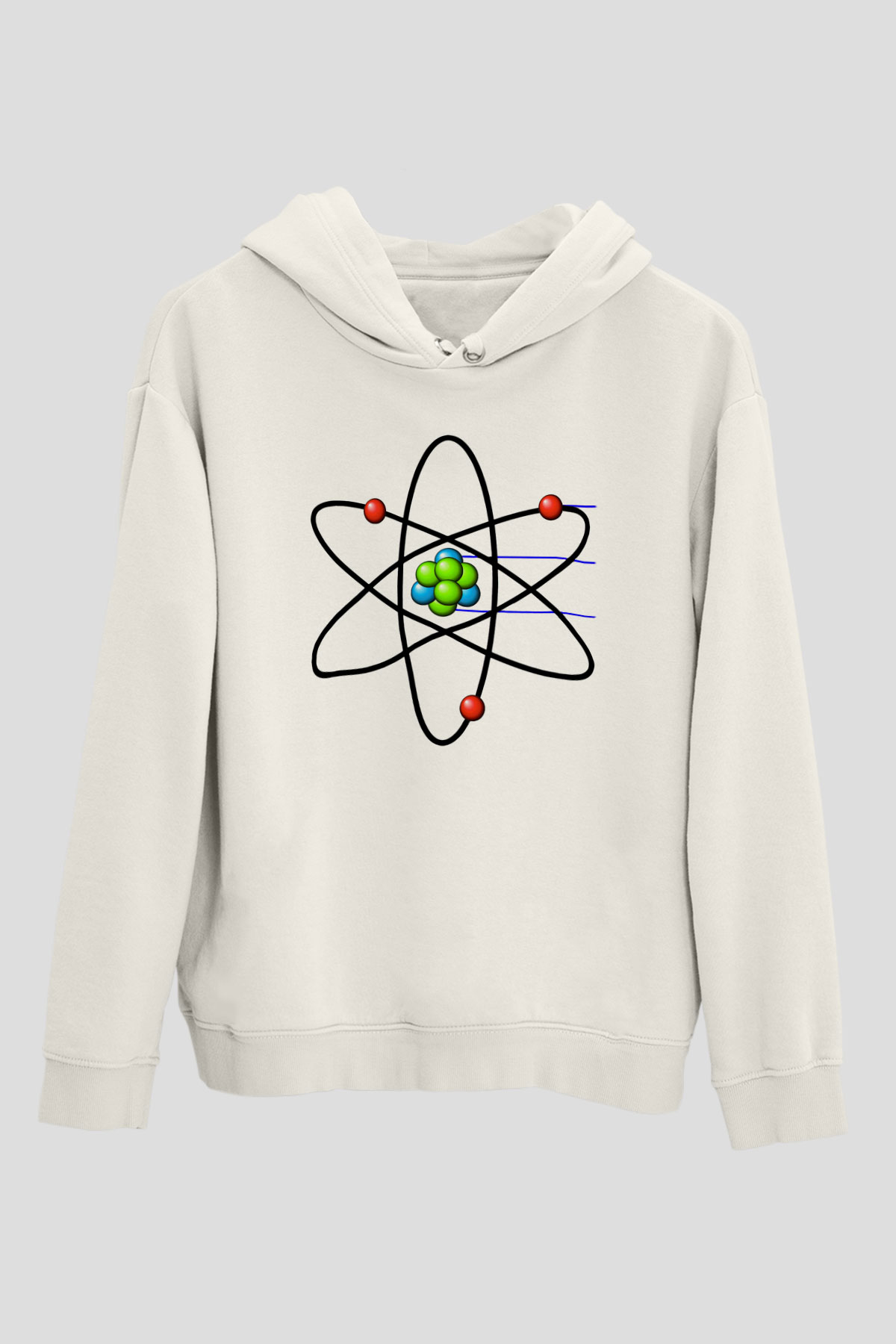 Biyolog Beyaz Unisex Hoodie