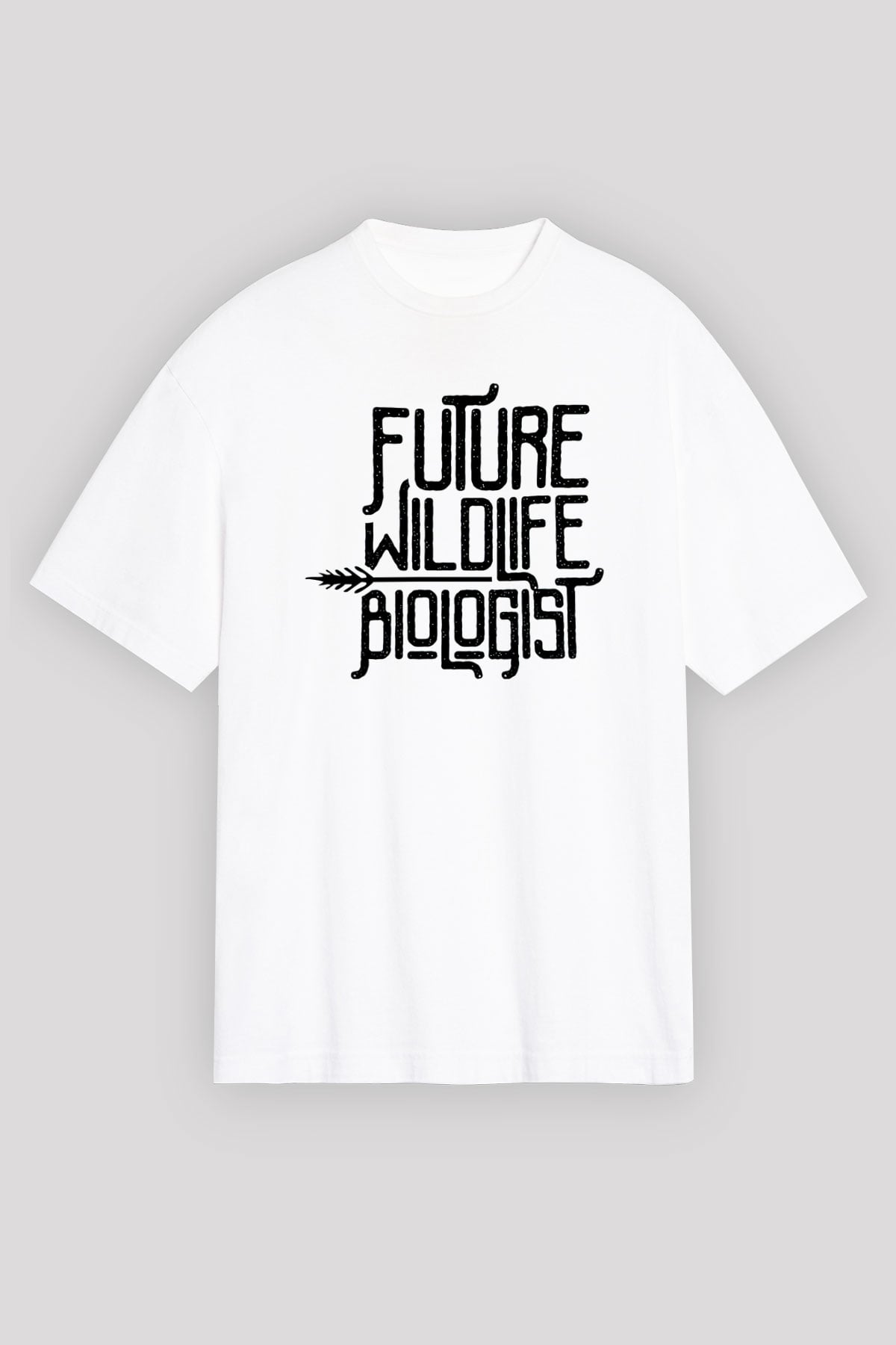 Biyolog Beyaz Oversize Tişört Oversize T-shirt - TişörtFabrikası