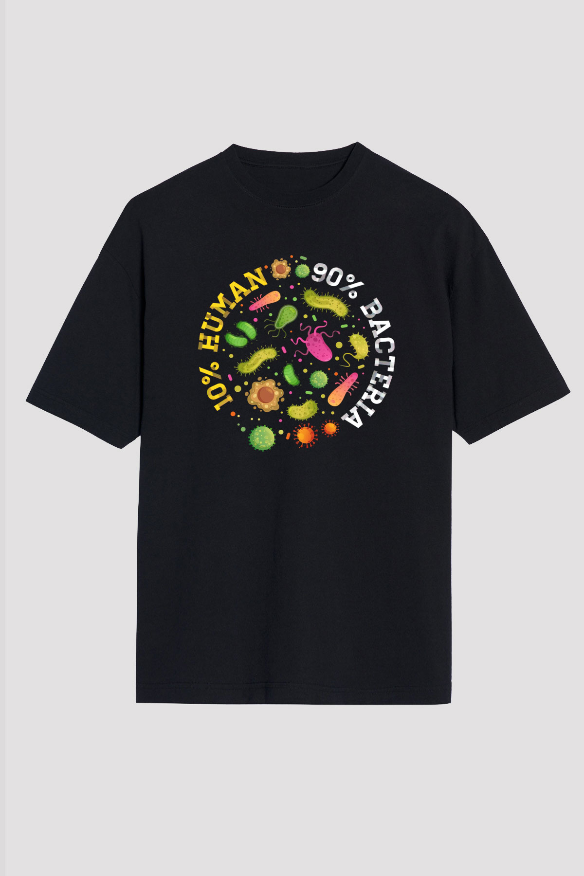 Biyolog Siyah Oversize Tişört Oversize T-shirt - TişörtFabrikası