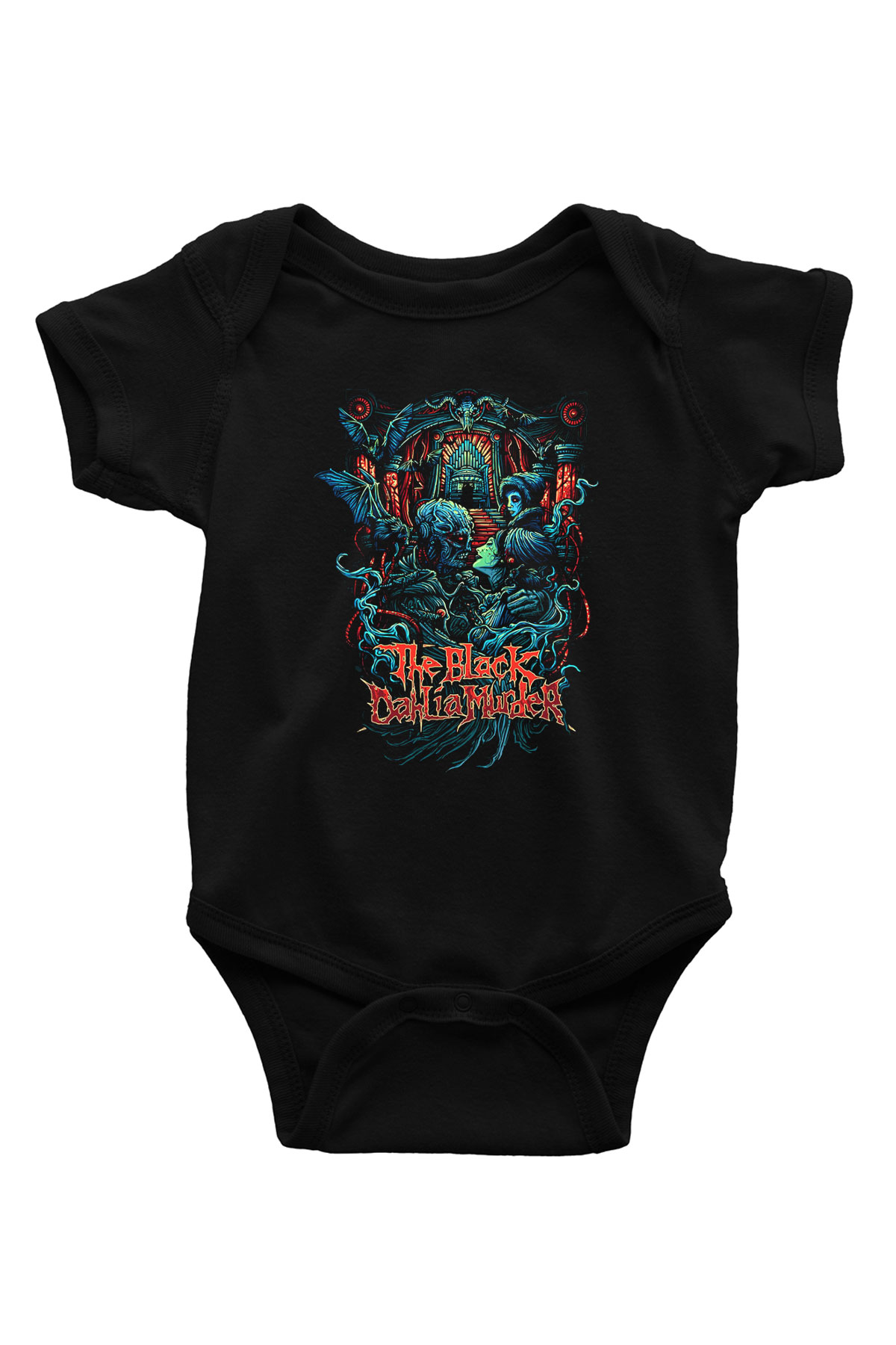 Black Dahlia Murder Baskılı Siyah Bebek Body - Zıbın