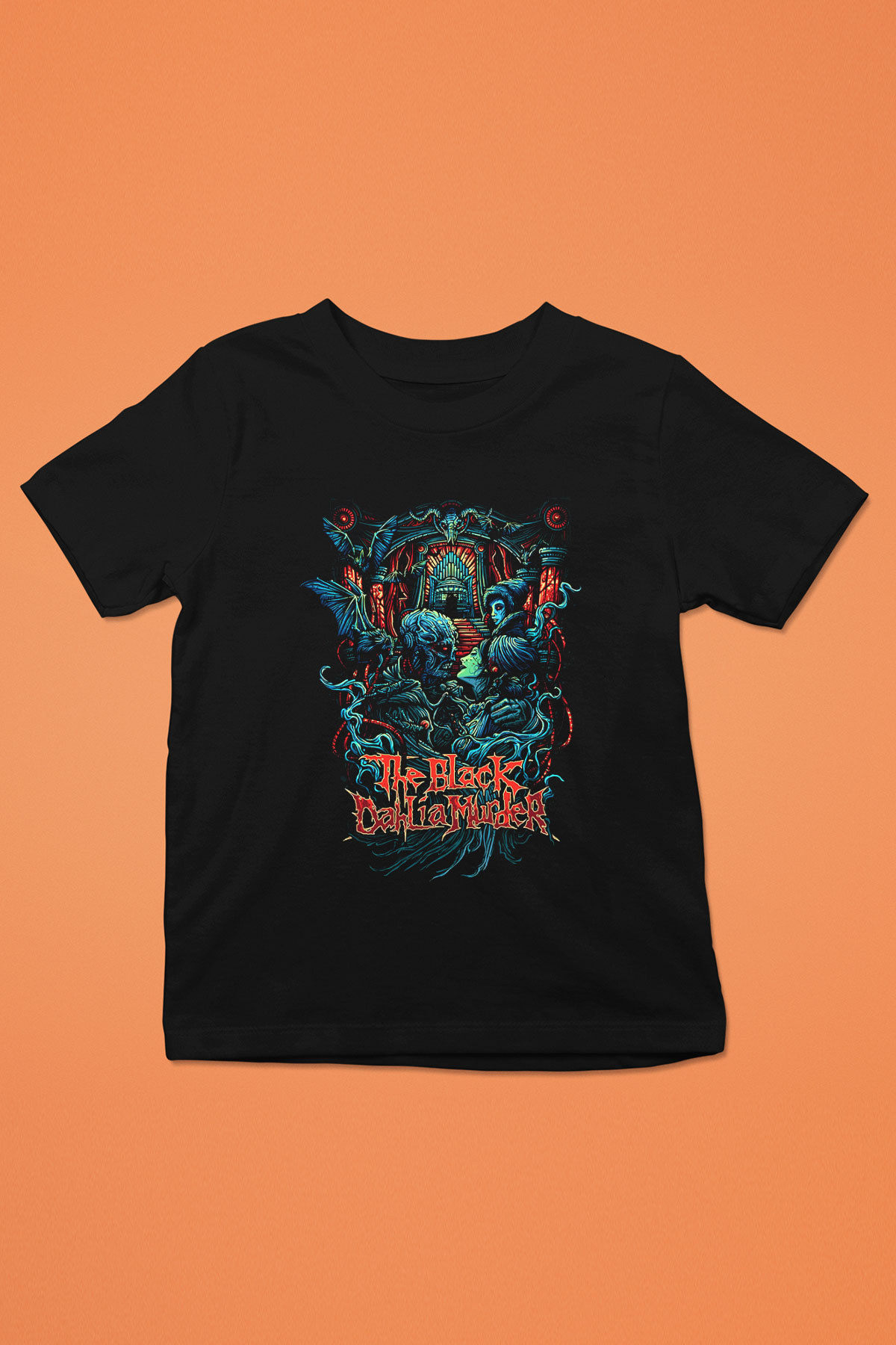 Black Dahlia Murder Baskılı Siyah Unisex Çocuk Tişört