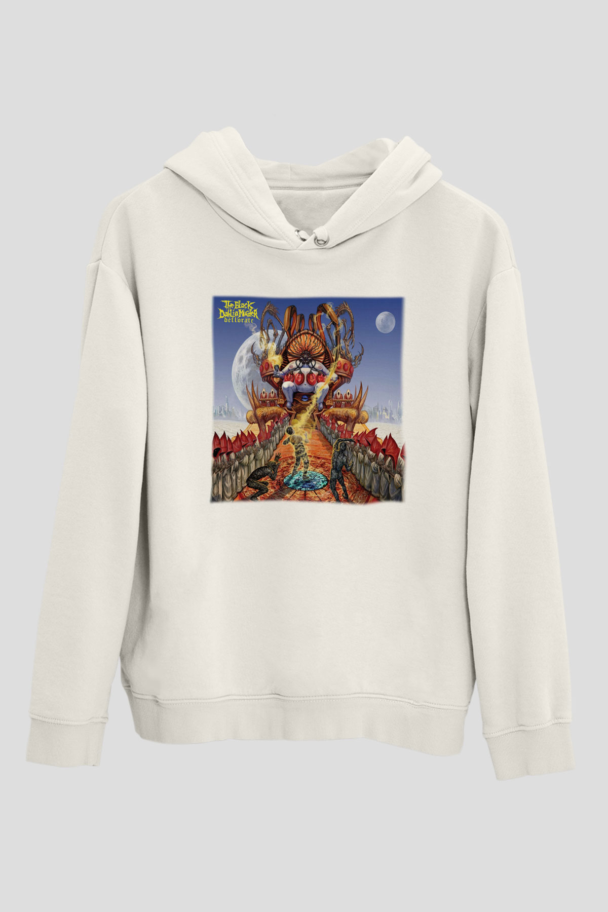 Black Dahlia Murder Beyaz Unisex Kapüşonlu Sweatshirt