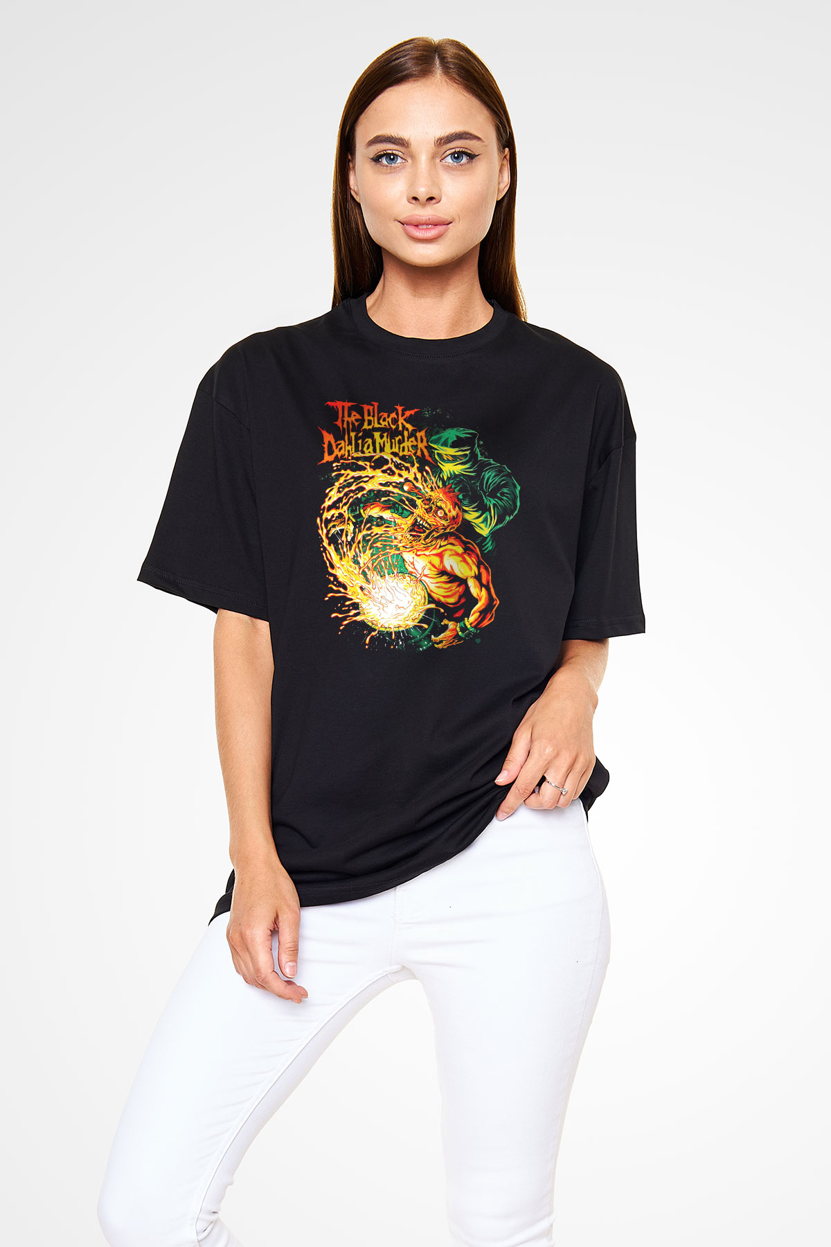 Black Dahlia Murder Siyah Unisex Oversize Tişört T-Shirt