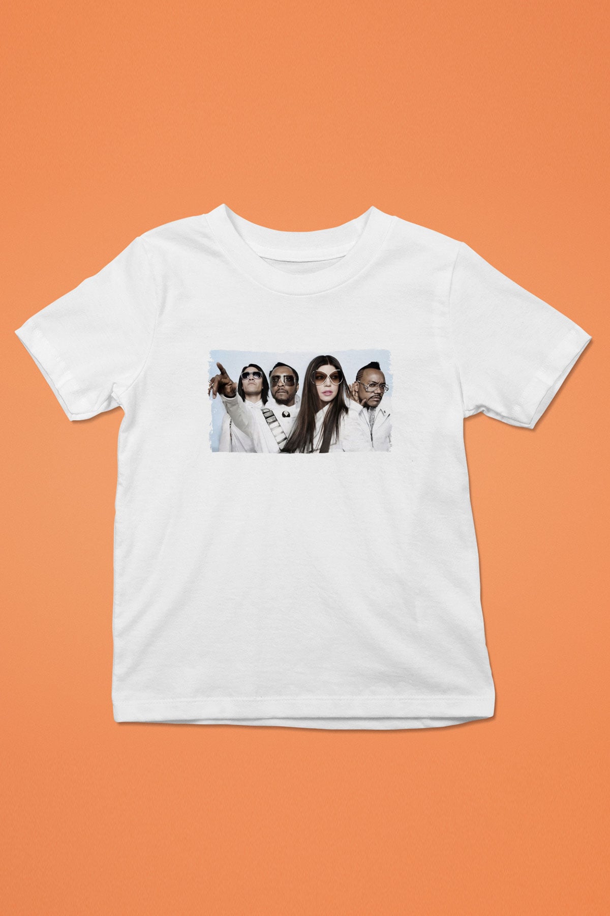 Black Eyed Peas Beyaz Unisex Çocuk Tişört