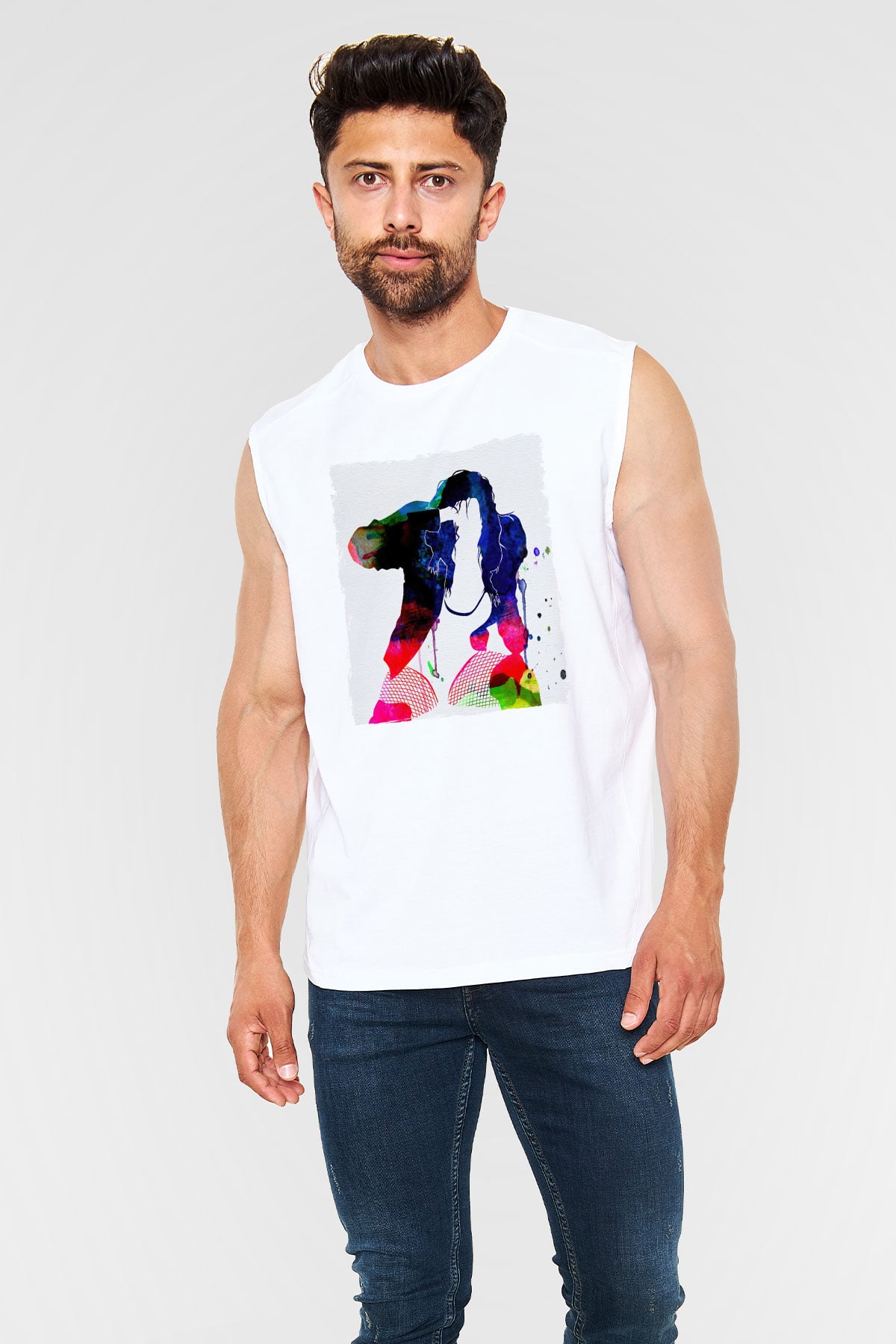 Black Eyed Peas Beyaz Unisex Kolsuz Tişört