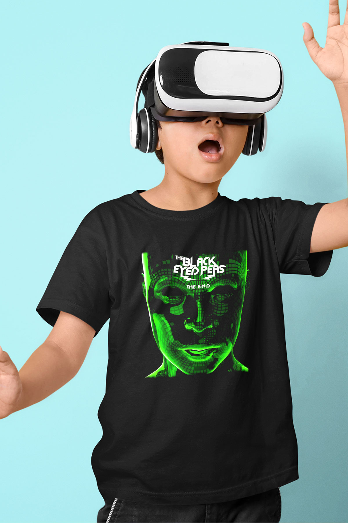 Black Eyed Peas Siyah Unisex Çocuk Tişört