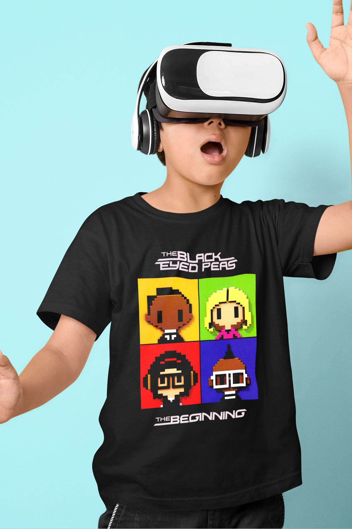 Black Eyed Peas Siyah Unisex Çocuk Tişört