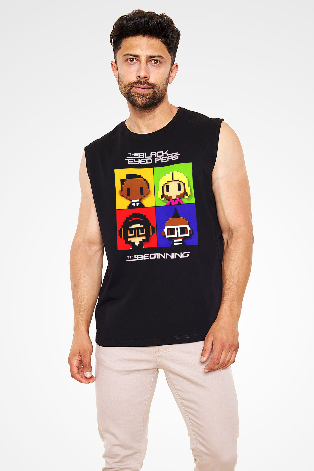 Black Eyed Peas Siyah Unisex Kolsuz Tişört