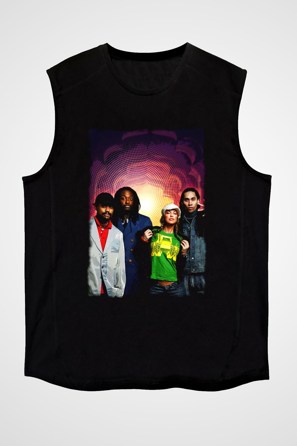 Black Eyed Peas Siyah Unisex Kolsuz Tişört