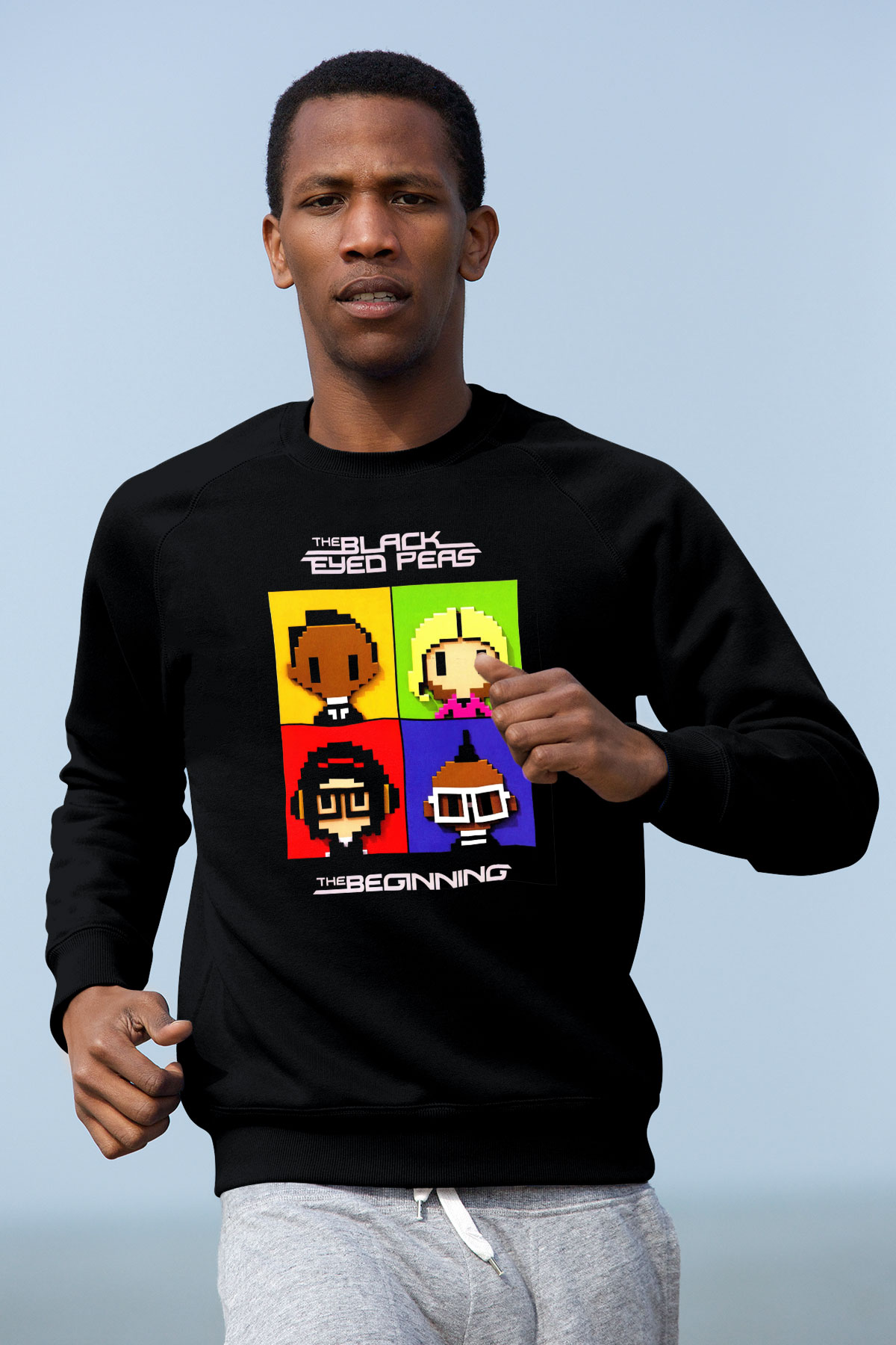 Black Eyed Peas Siyah Unisex Sweatshirt