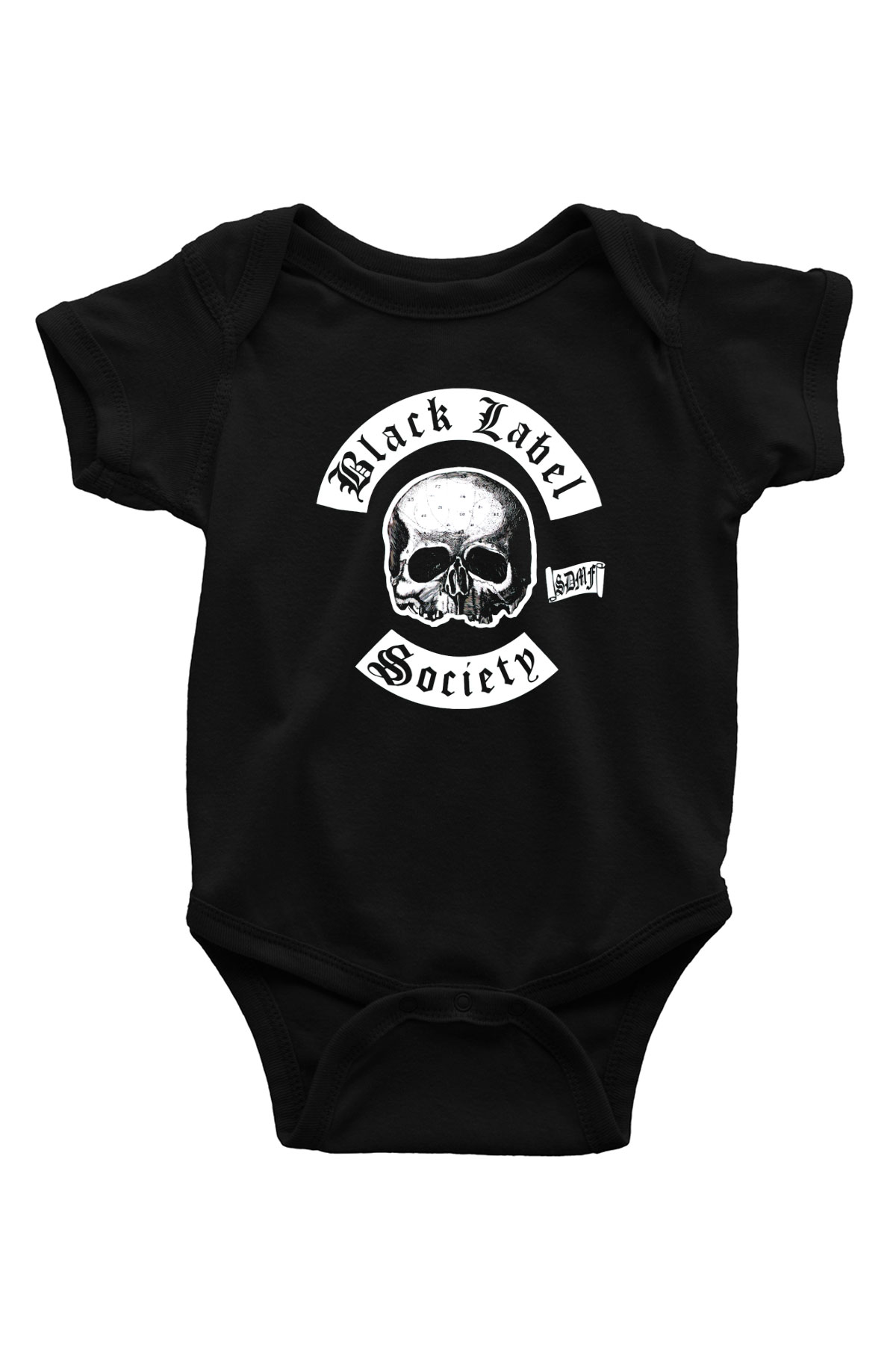 Black Label Society Baskılı Siyah Bebek Body - Zıbın