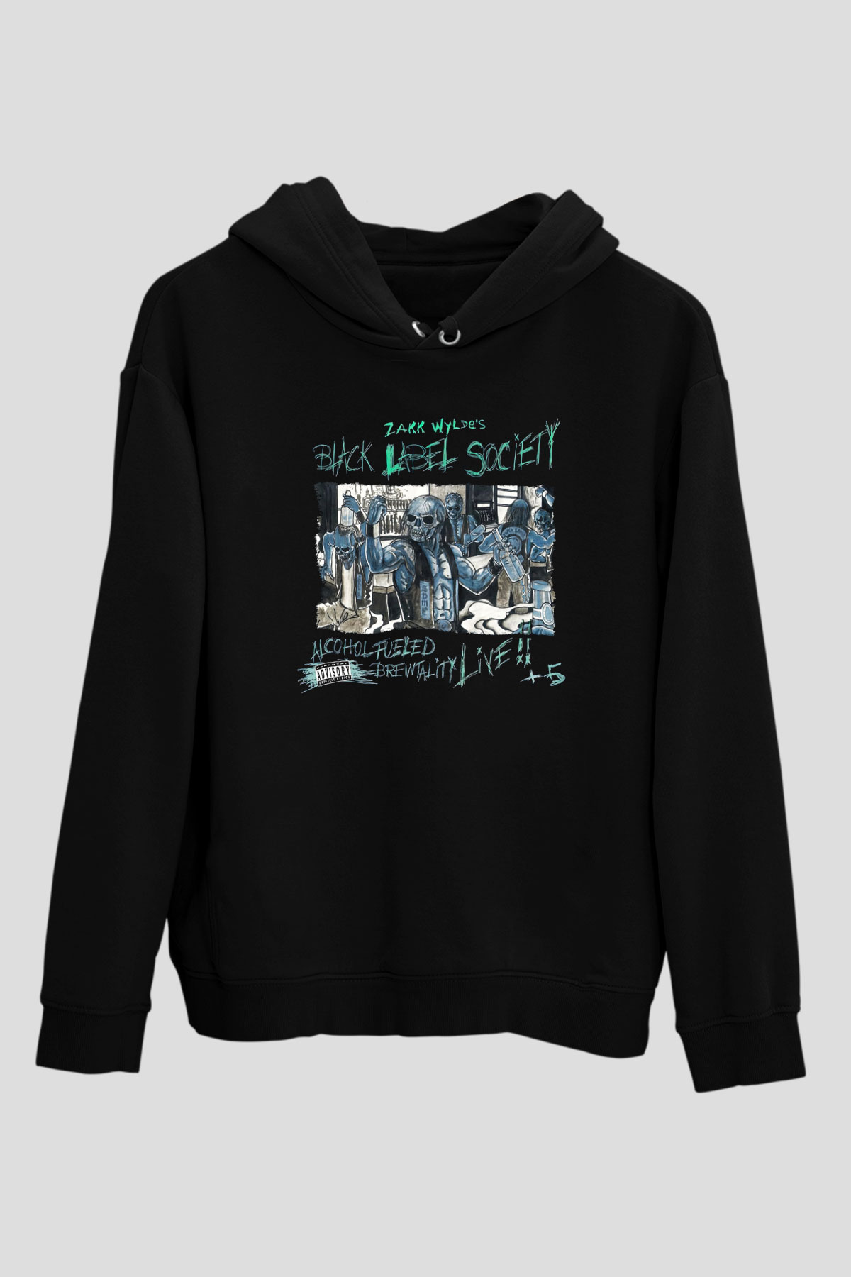 Black Label Society Siyah Unisex Kapüşonlu Sweatshirt