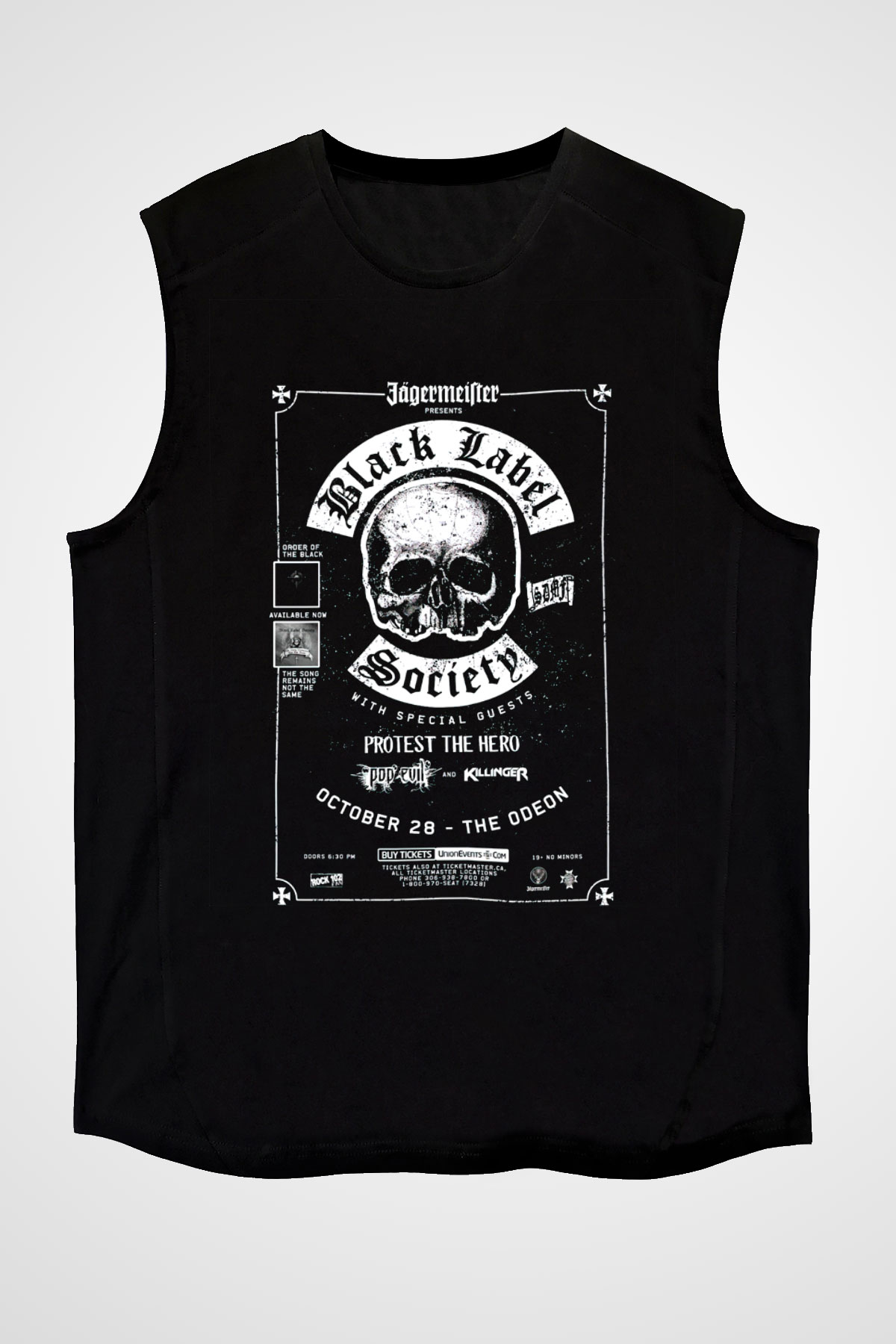 Black Label Society Siyah Unisex Kolsuz Tişört