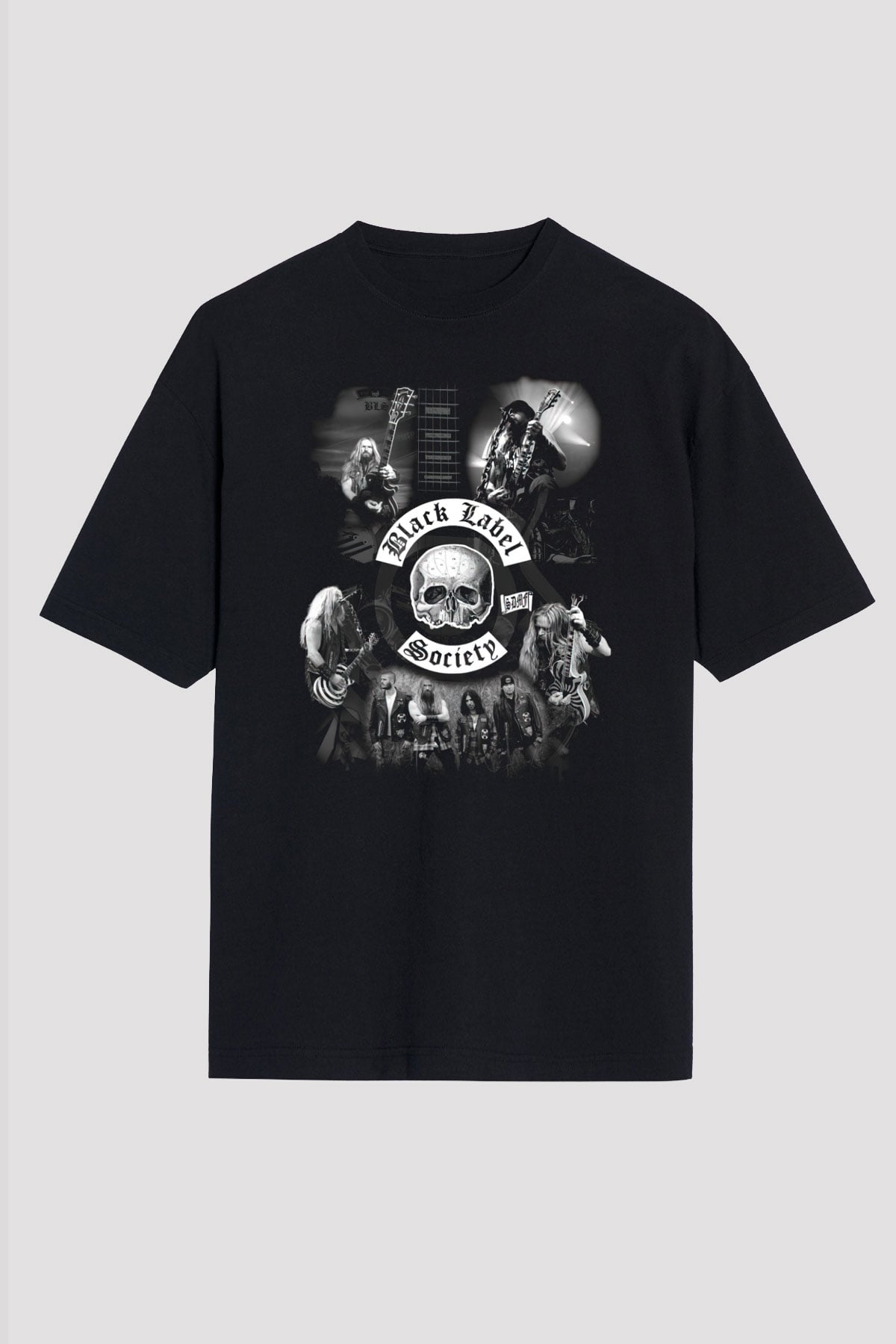 Black Label Society Siyah Oversize Tişört Oversize T-shirt - TişörtFabrikası