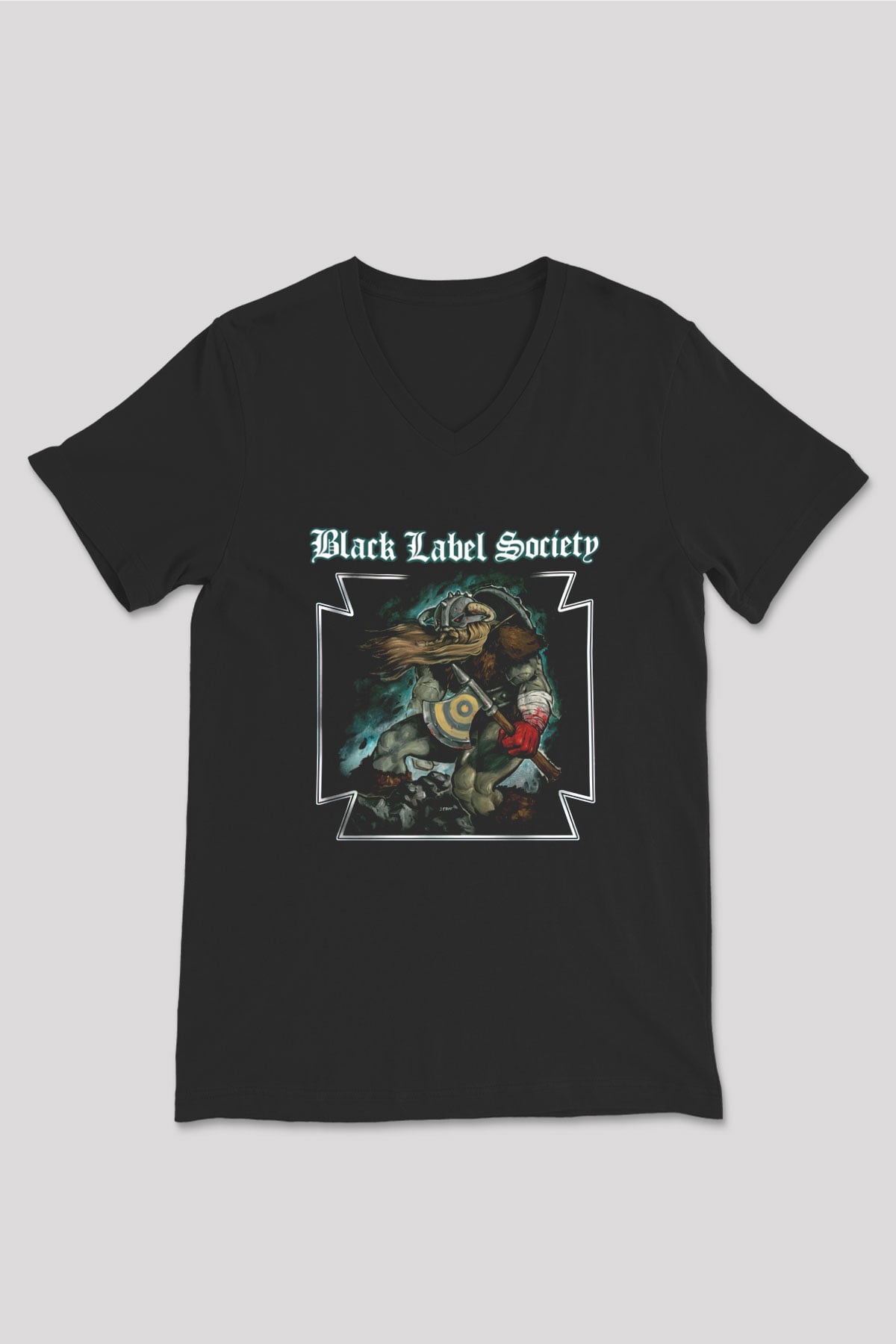 Black Label Society Siyah Unisex V Yaka Tişört