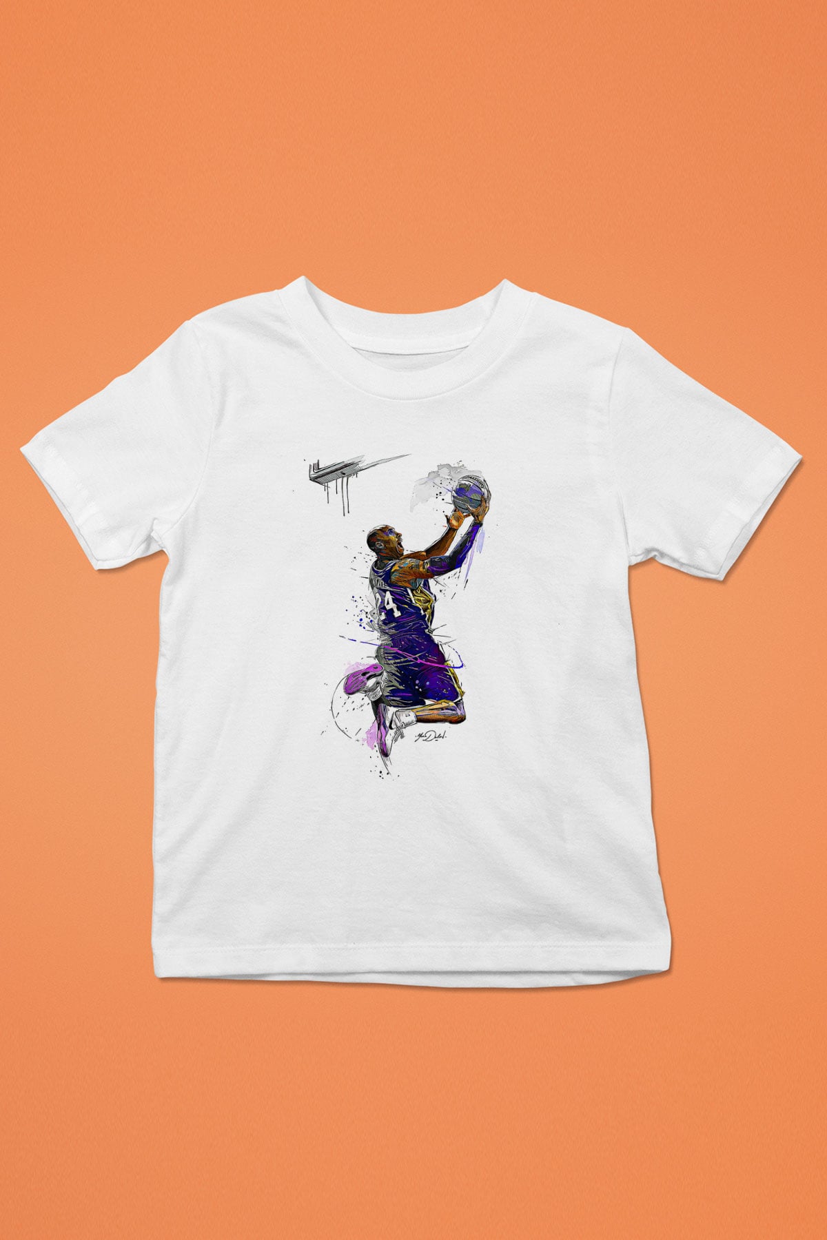 Black Mamba Baskılı Beyaz Unisex Beyaz Çocuk Tişört - Tshirt