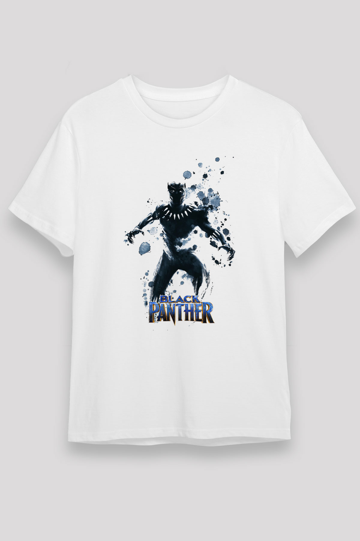 Black Panther Beyaz Unisex Tişört T-Shirt