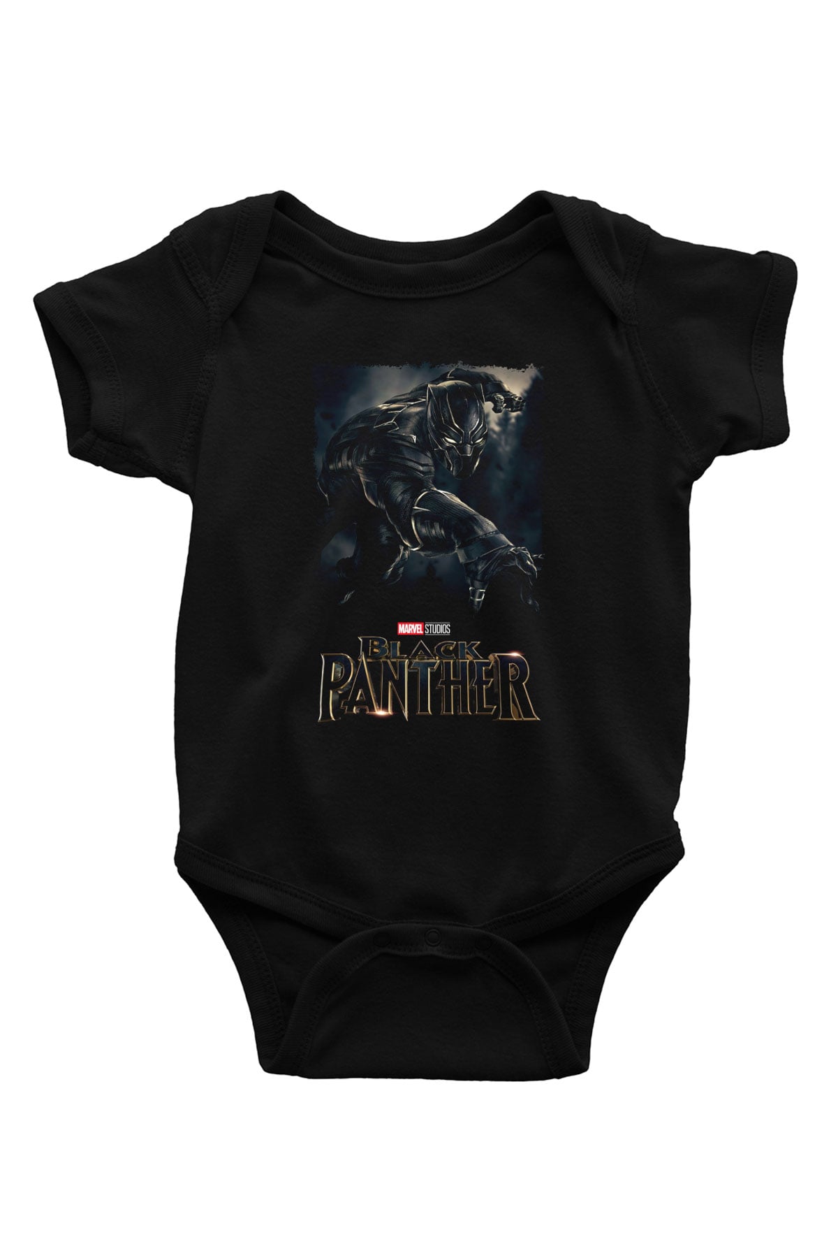 Black Panther Siyah Bebek Body - Zıbın