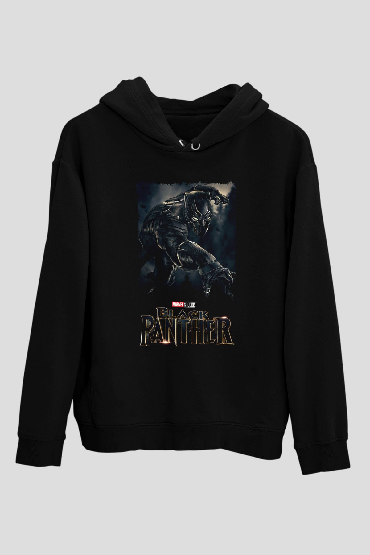 Black Panther Siyah Unisex Hoodie
