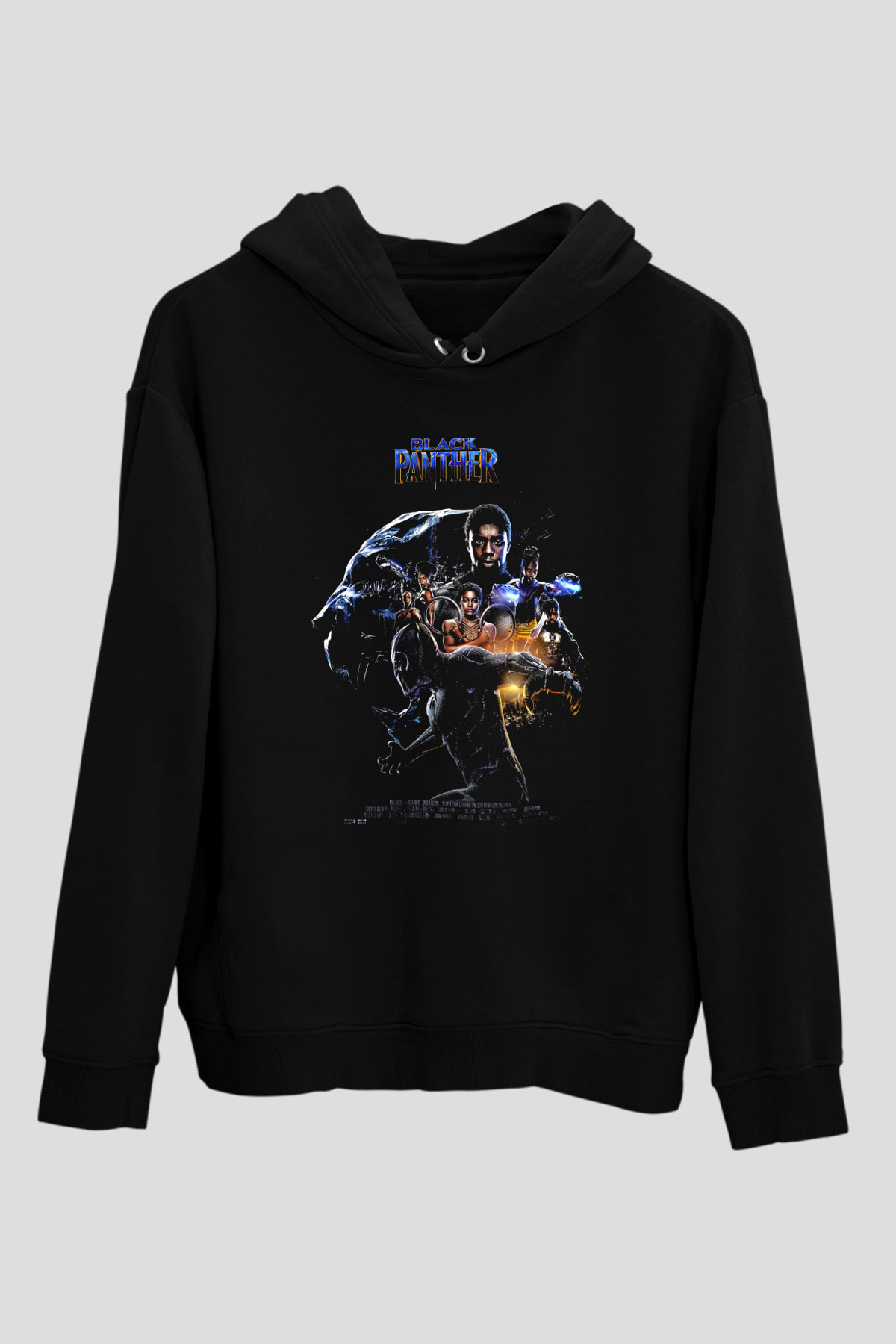 Black Panther Siyah Unisex Hoodie