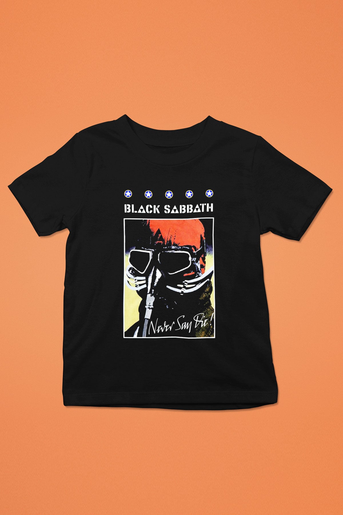 Black Sabbath Baskılı Siyah Unisex Çocuk Tişört