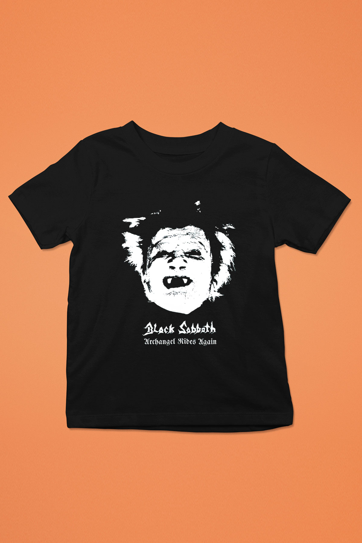 Black Sabbath Baskılı Siyah Unisex Çocuk Tişört
