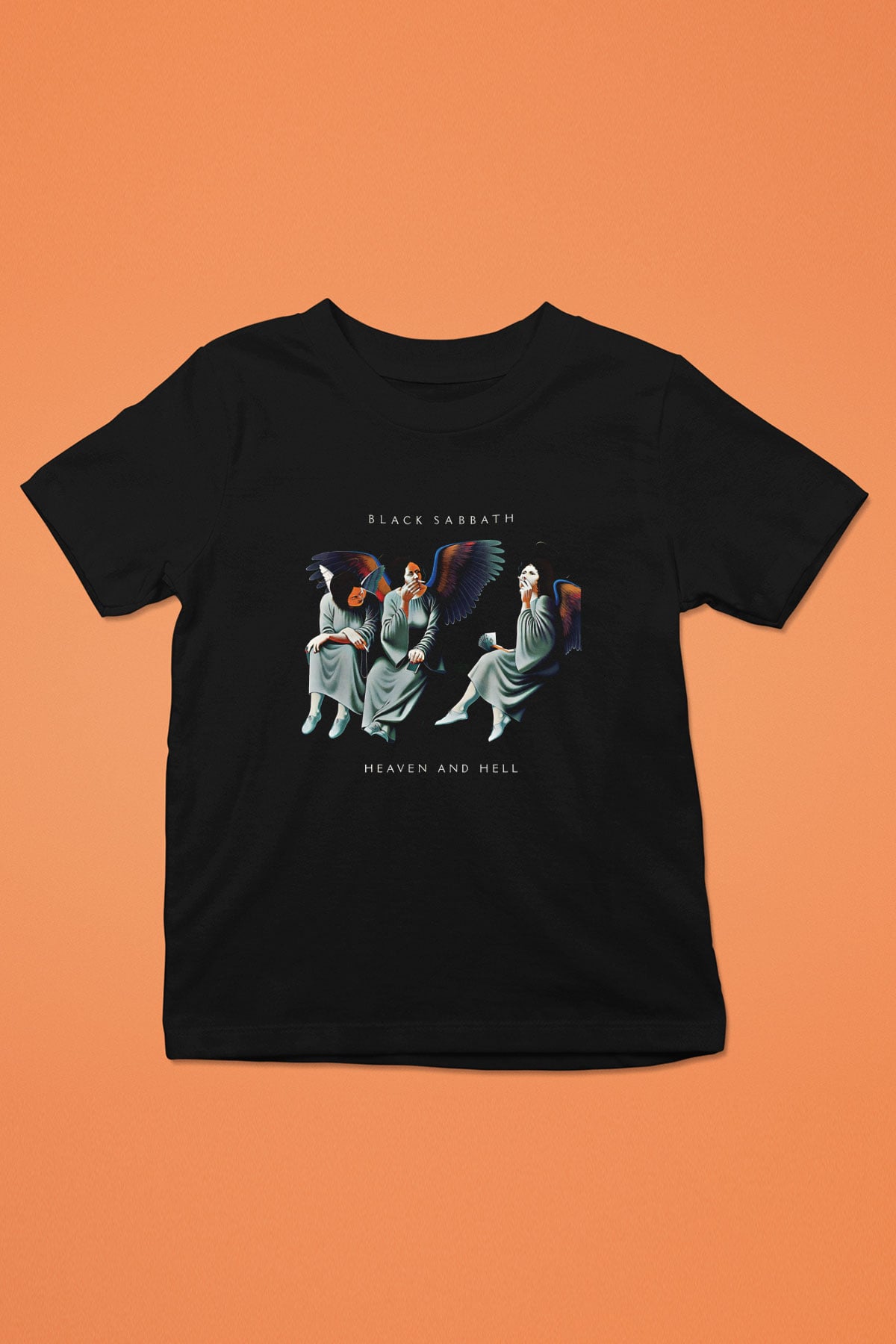 Black Sabbath Baskılı Unisex Siyah Çocuk Tişört