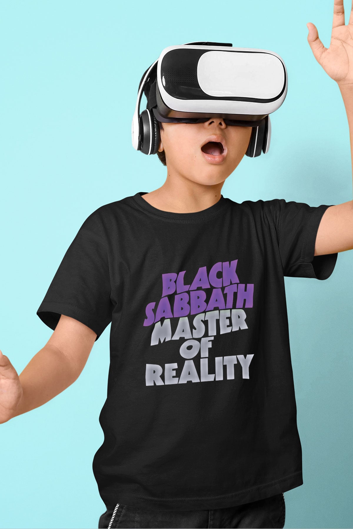 Black Sabbath Baskılı Unisex Siyah Çocuk Tişört