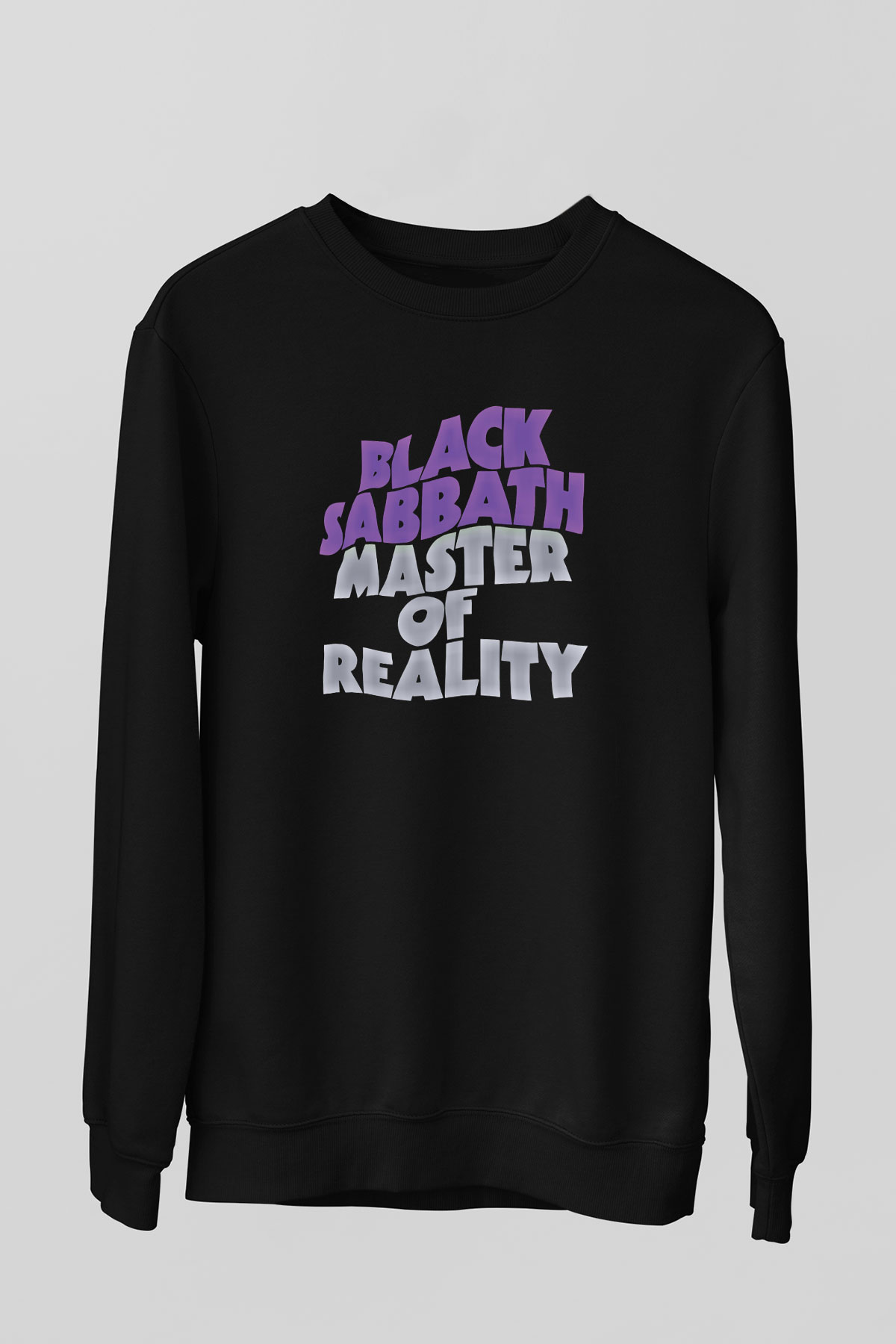 Black Sabbath Baskılı Unisex Siyah Sweatshirt