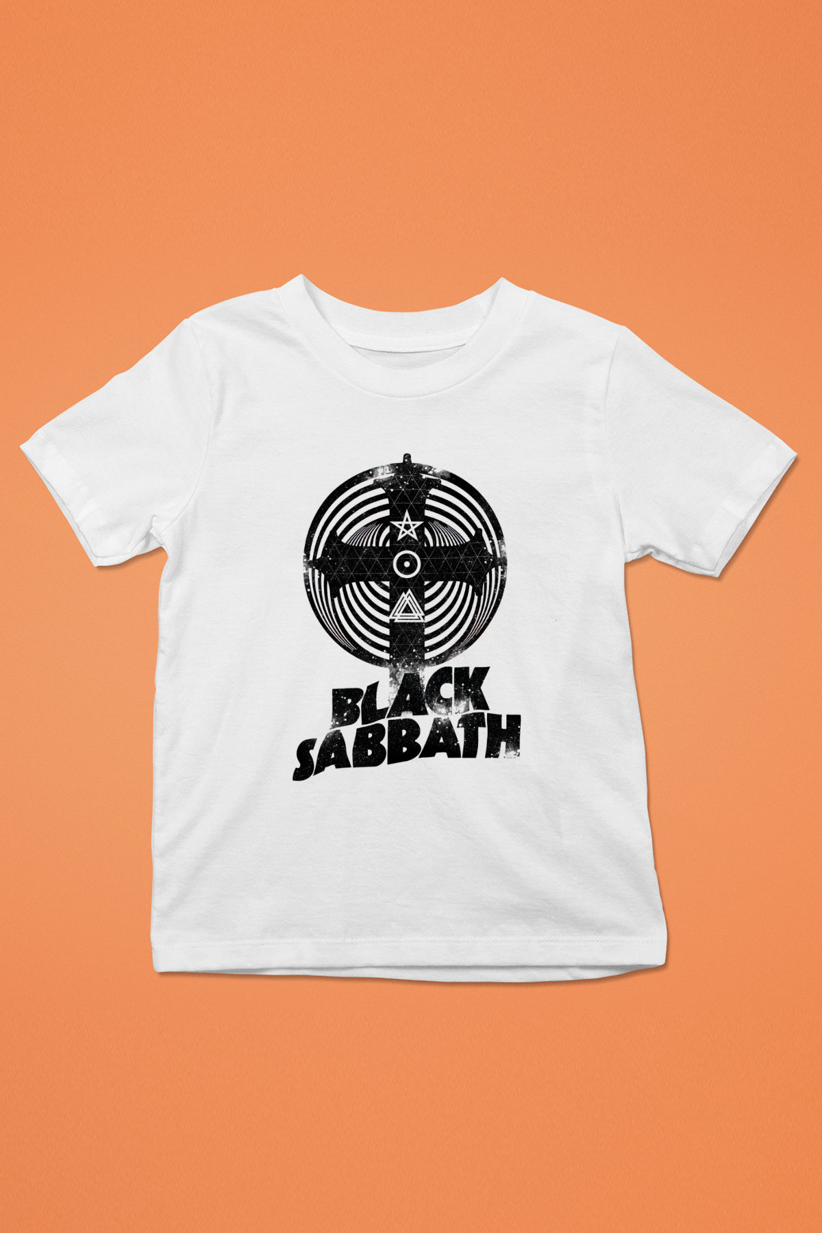 Black Sabbath Beyaz Unisex Çocuk Tişört