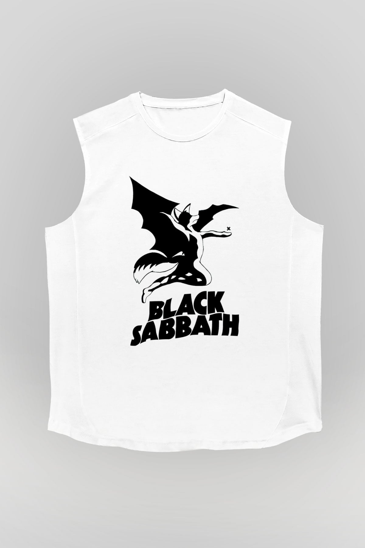 Black Sabbath Beyaz Unisex Kolsuz Tişört