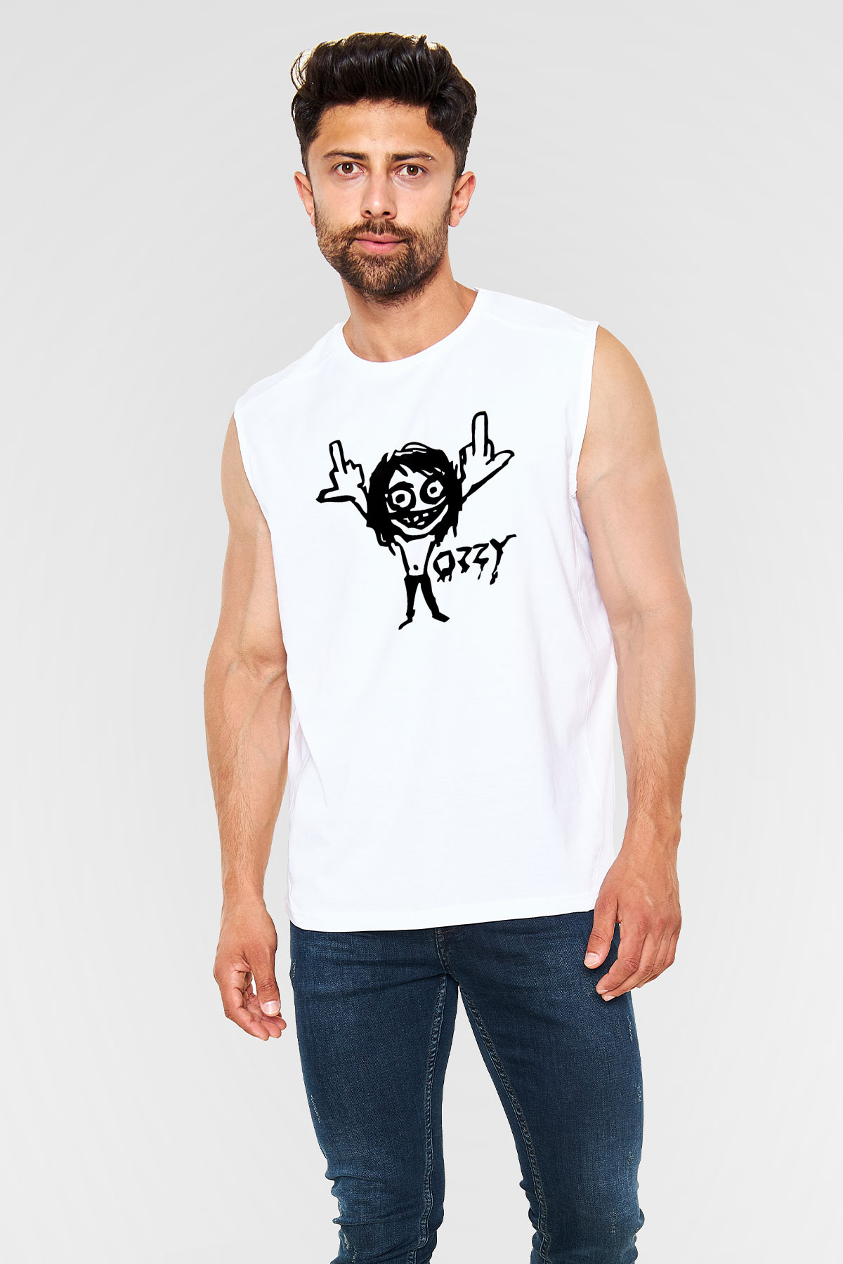 Black Sabbath Beyaz Unisex Kolsuz Tişört