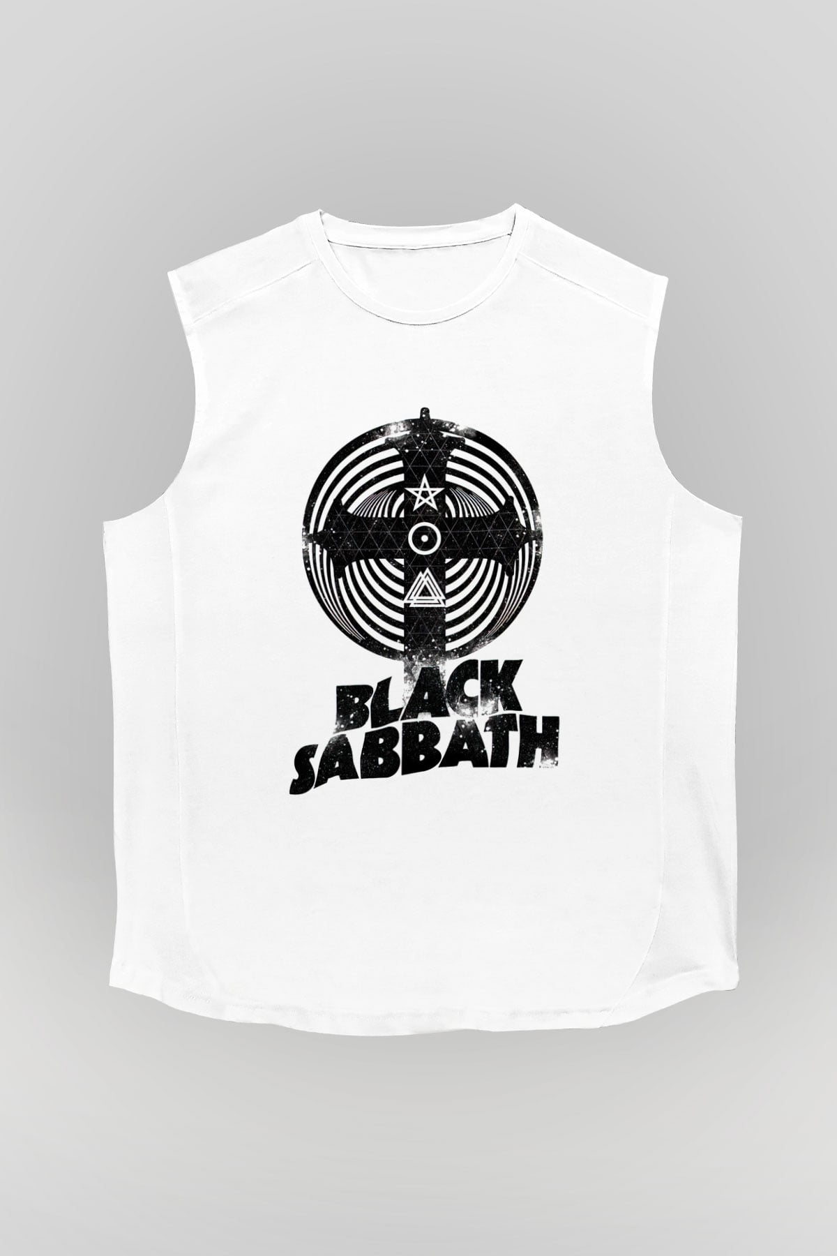 Black Sabbath Beyaz Unisex Kolsuz Tişört