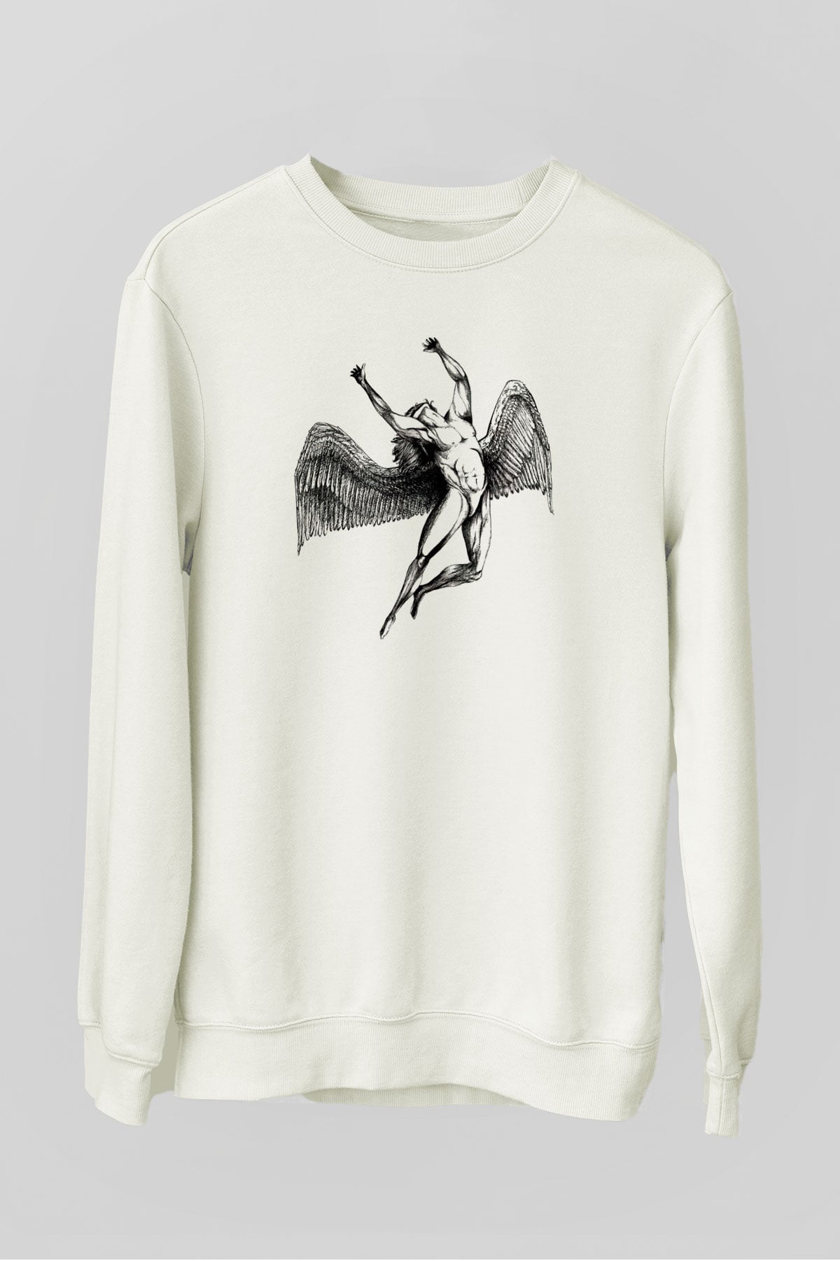 Black Sabbath Beyaz Unisex Sweatshirt