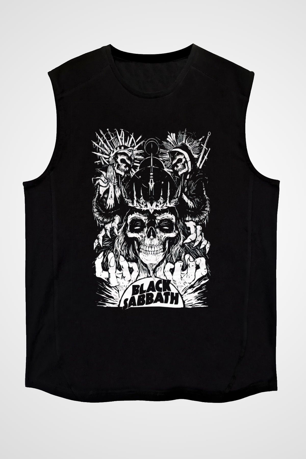 Black Sabbath Siyah Unisex Kolsuz Tişört